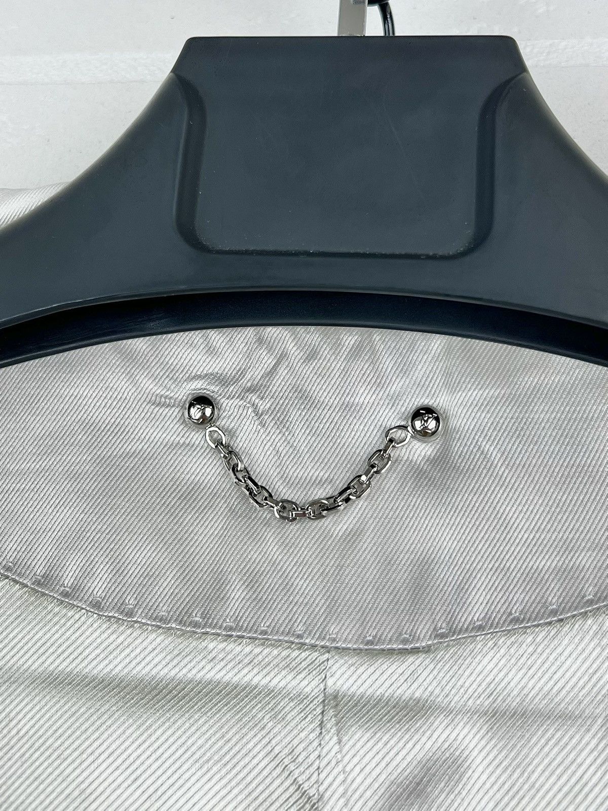 Louis Vuitton LOUIS VUITTON Jacket Biker Cotton Zippers Pocket LV White Size US XL / EU 56 / 4 - 14 Thumbnail