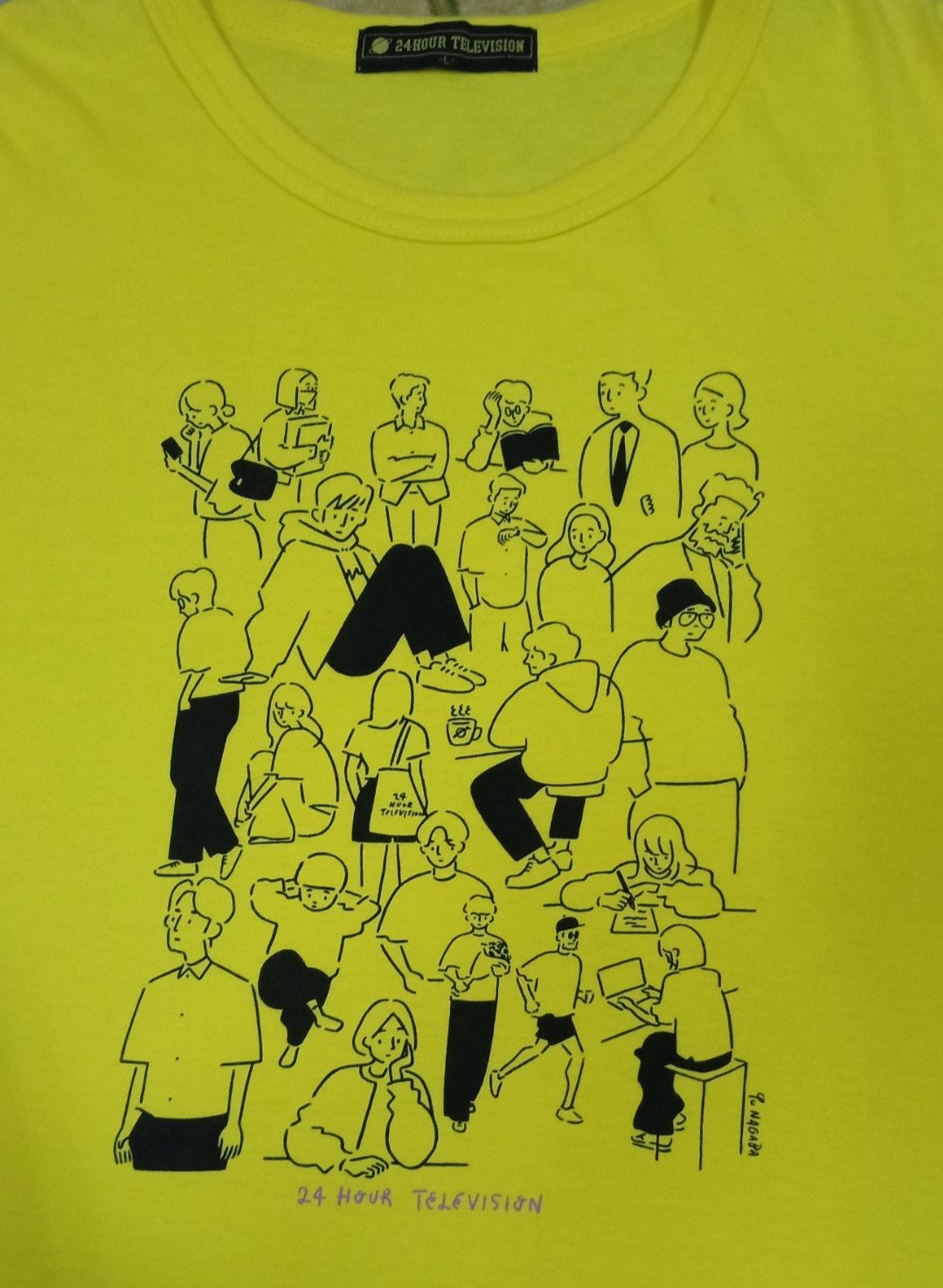 Japanese Brand × Vintage Vintage 90s 24 Hour Television by Yu Nagaba T-shirt Size US M / EU 48-50 / 2 - 4 Thumbnail