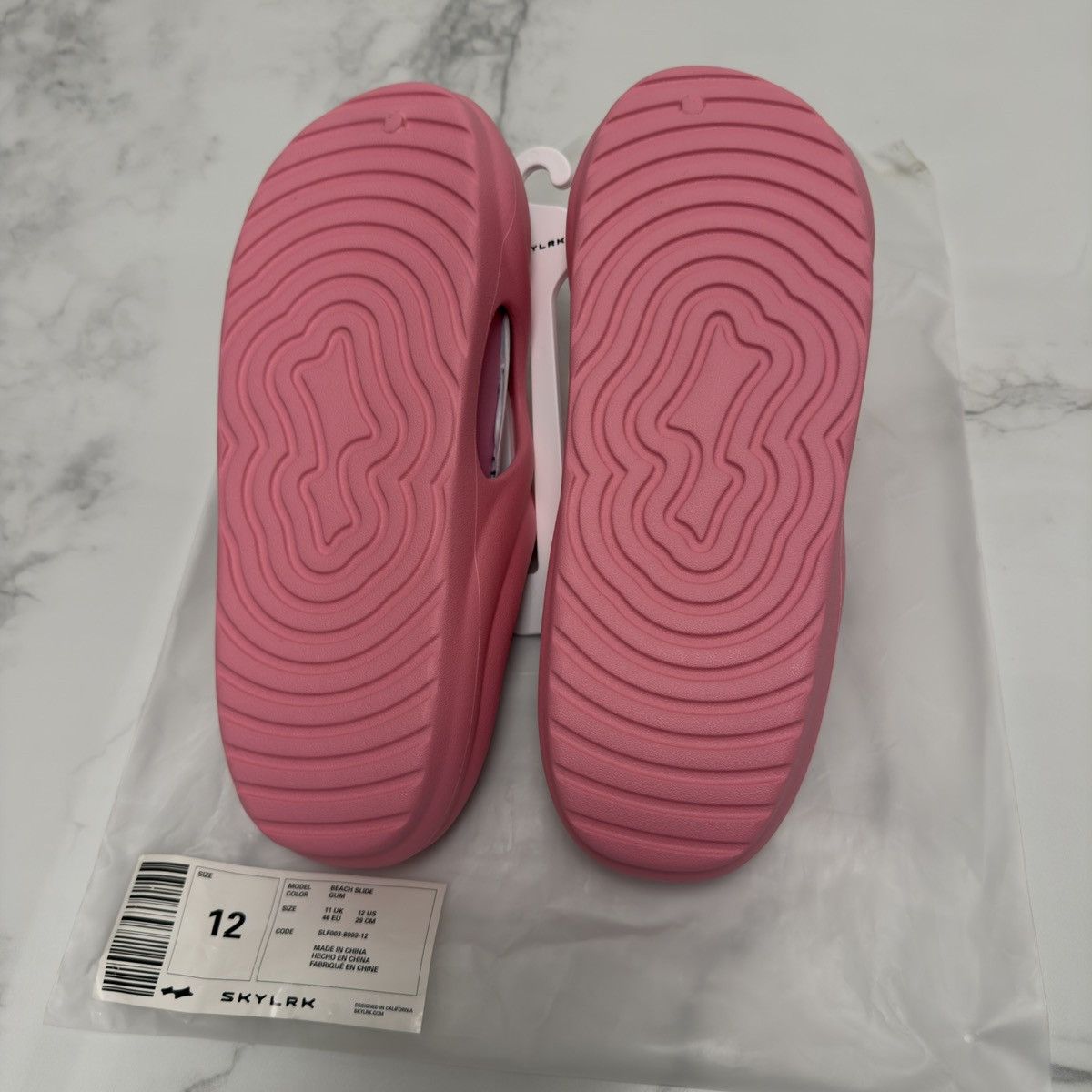SKYLRK Skylrk Beach Slide Pink US 12 🚫READ DESCRIPTION🚫 Size US 12 / EU 45 - 4 Thumbnail