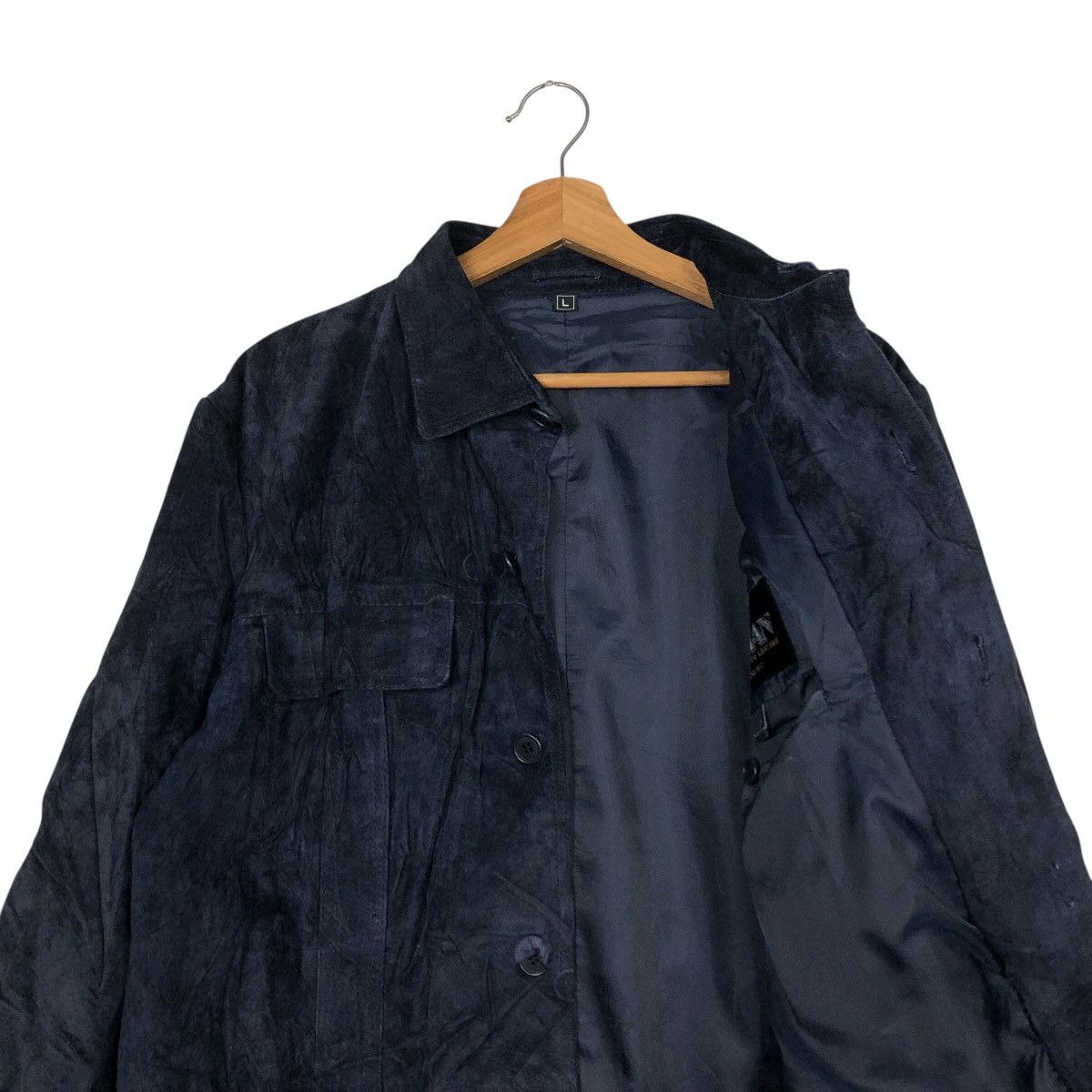 Japanese Brand 📌Vintage Chore Leather Jacket Jubian Blanket Issey Miyake Size US L / EU 52-54 / 3 - 13 Thumbnail