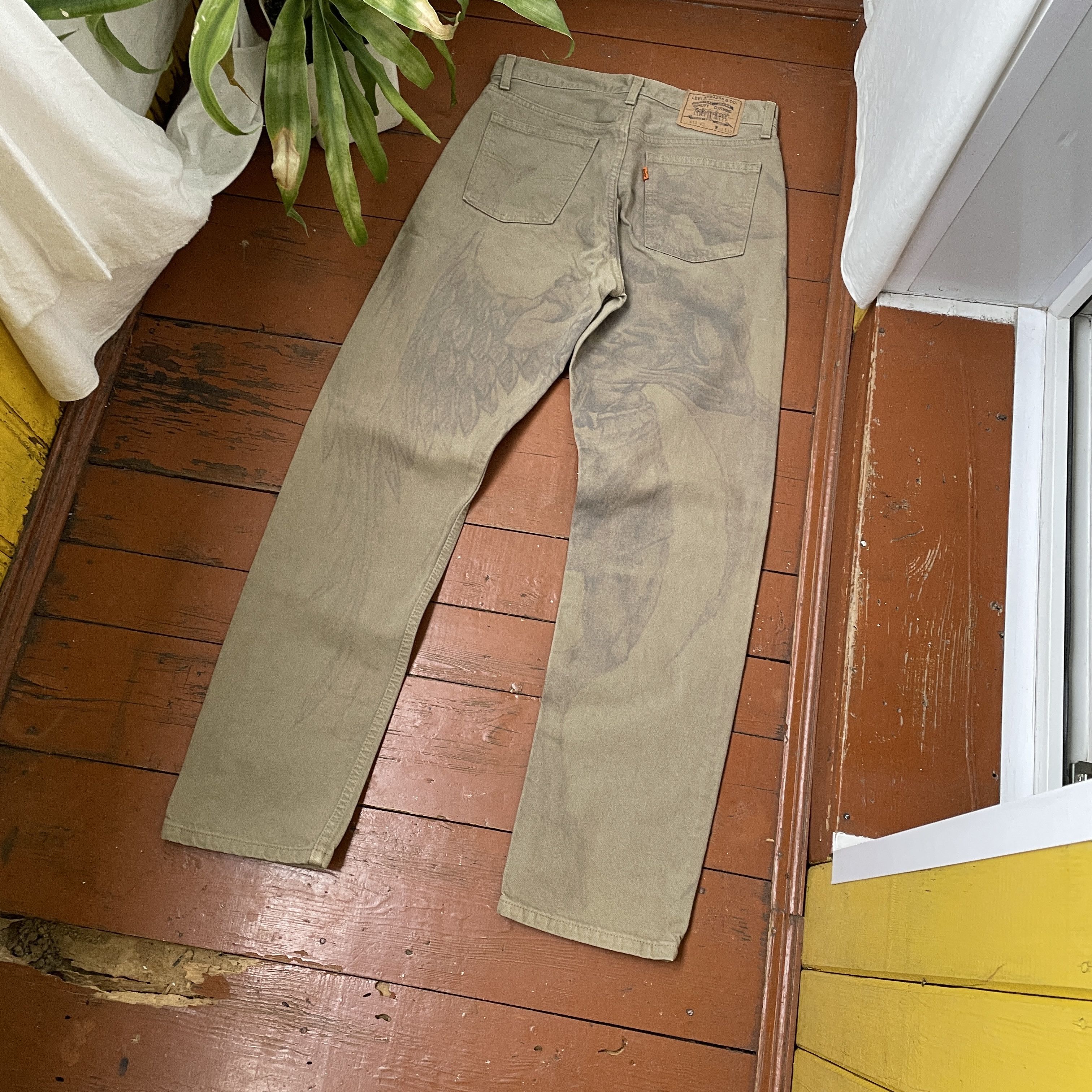 Levi's Levi's custom pants devil and angels opium y2k faded rare Size US 32 / EU 48 - 3 Thumbnail