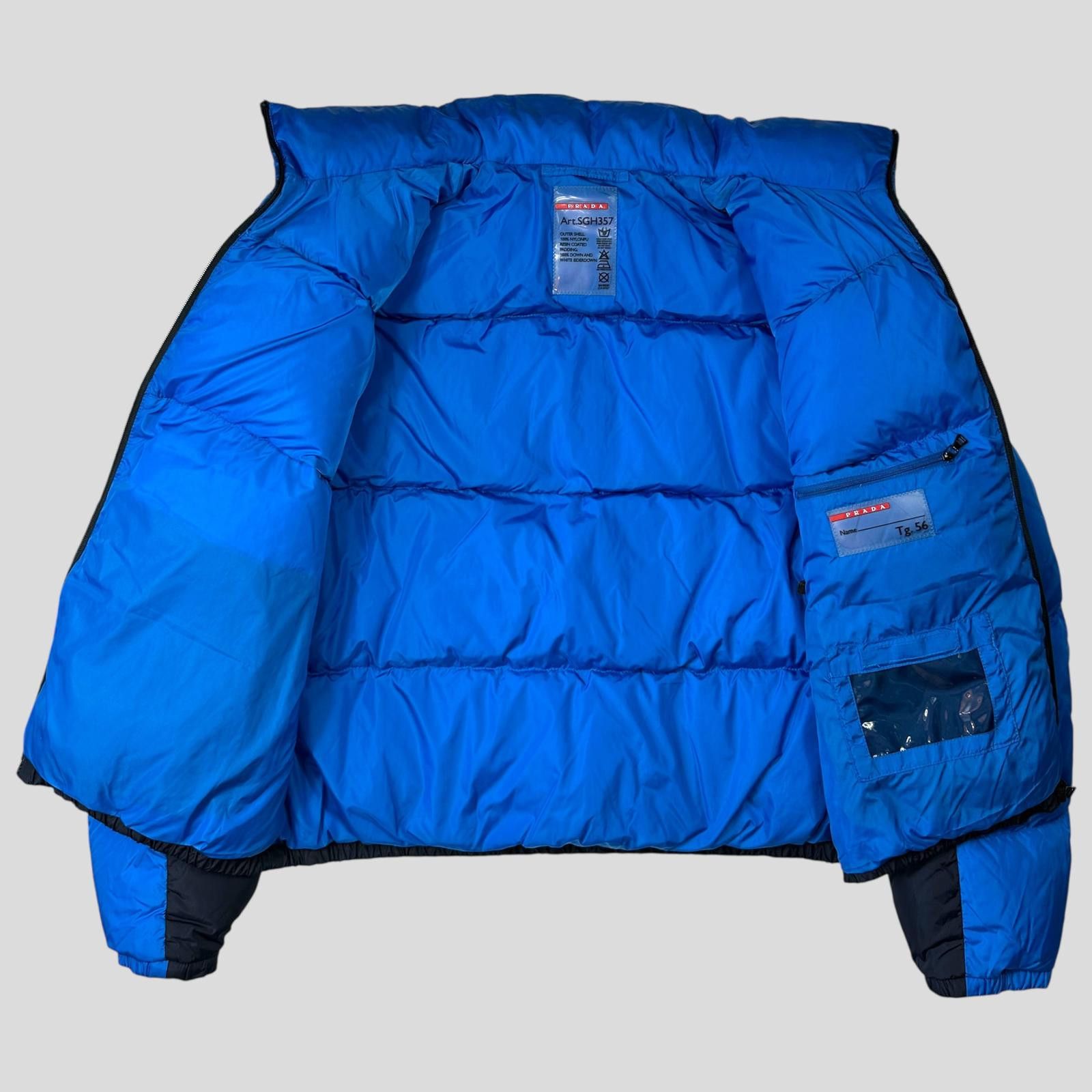 Prada Prada 2012 Plaque Logo Bi-colour Nylon Puffer Jacket - L/XL Size US XL / EU 56 / 4 - 7 Thumbnail