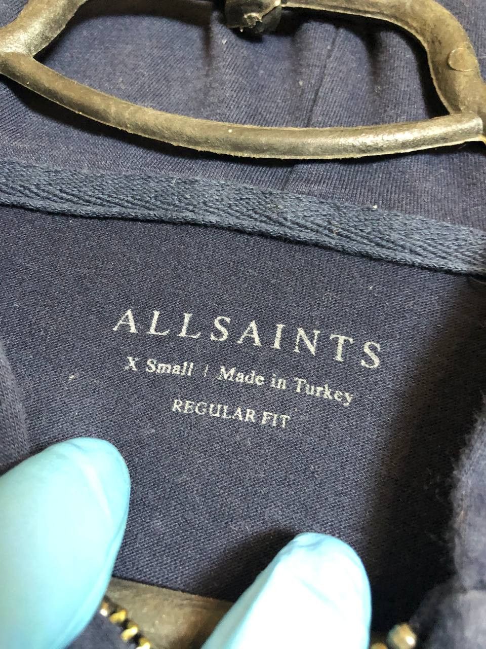 Allsaints VINTAGE Y2K ALLSAINTS ZIP HOODIE HOOD RARE Size US XS / EU 42 / 0 - 2 Thumbnail
