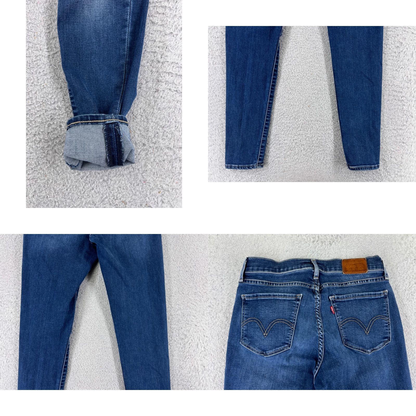 Levi's Levi's Jeans Womens 26 Blue Denim Skinny Stretch 26x30 Regular 5-Pocket Design Light Blue Vintage No N/A Size 26" / US 2 / IT 38 - 10 Thumbnail