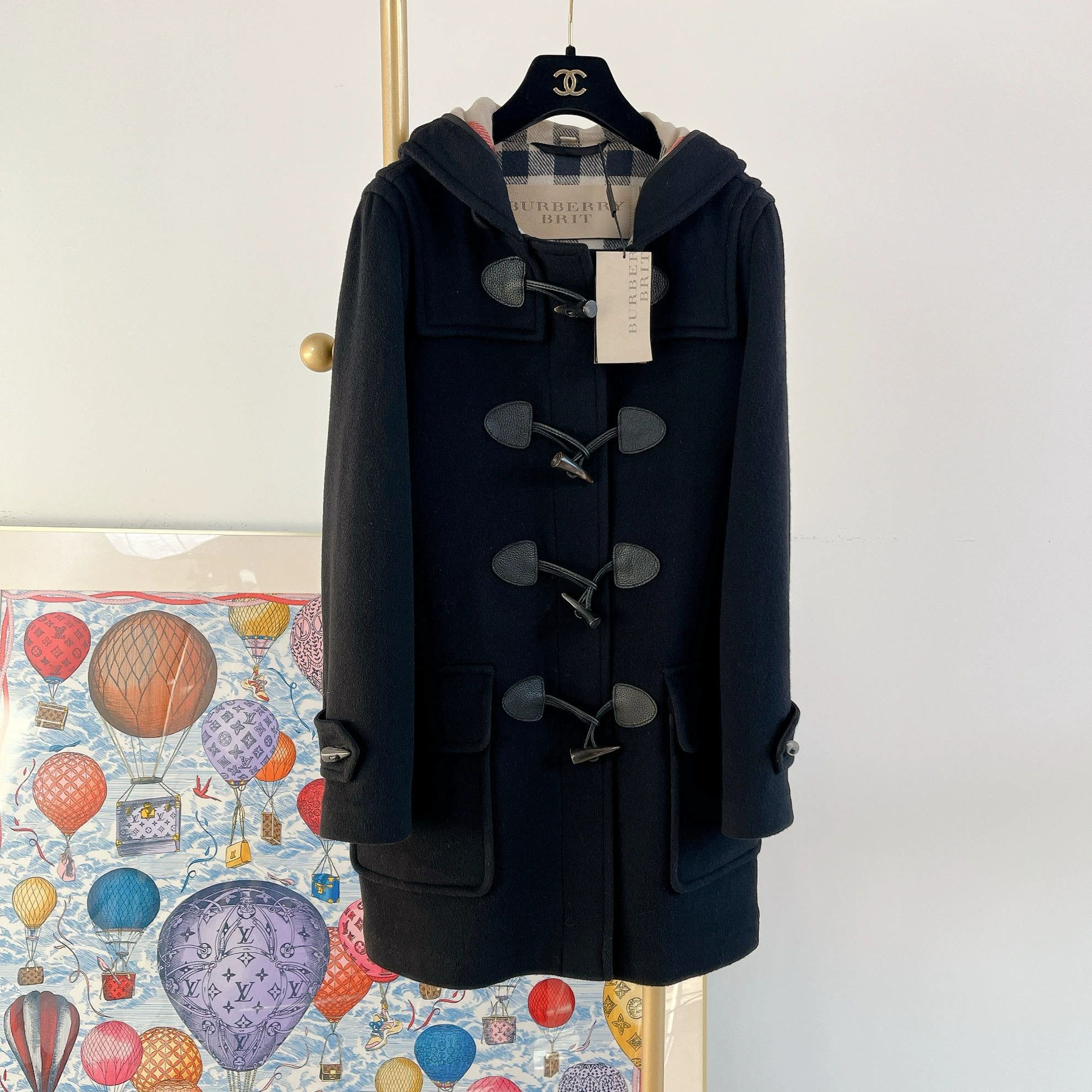 Burberry Burberry black wool coat w/ black horn buttons IT38 Size M / US 6-8 / IT 42-44 - 1 Thumbnail