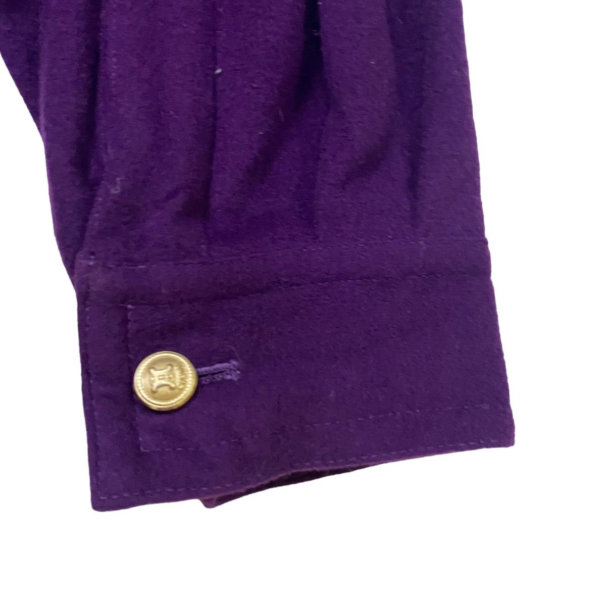 Celine Vintage Celine Paris Wool Button Luxury Jacket 1980s Size US M / EU 48-50 / 2 - 9 Thumbnail