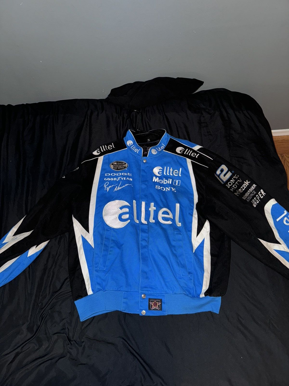 image of Vintage Racing Jacket in Blue, Men's (Size XL)