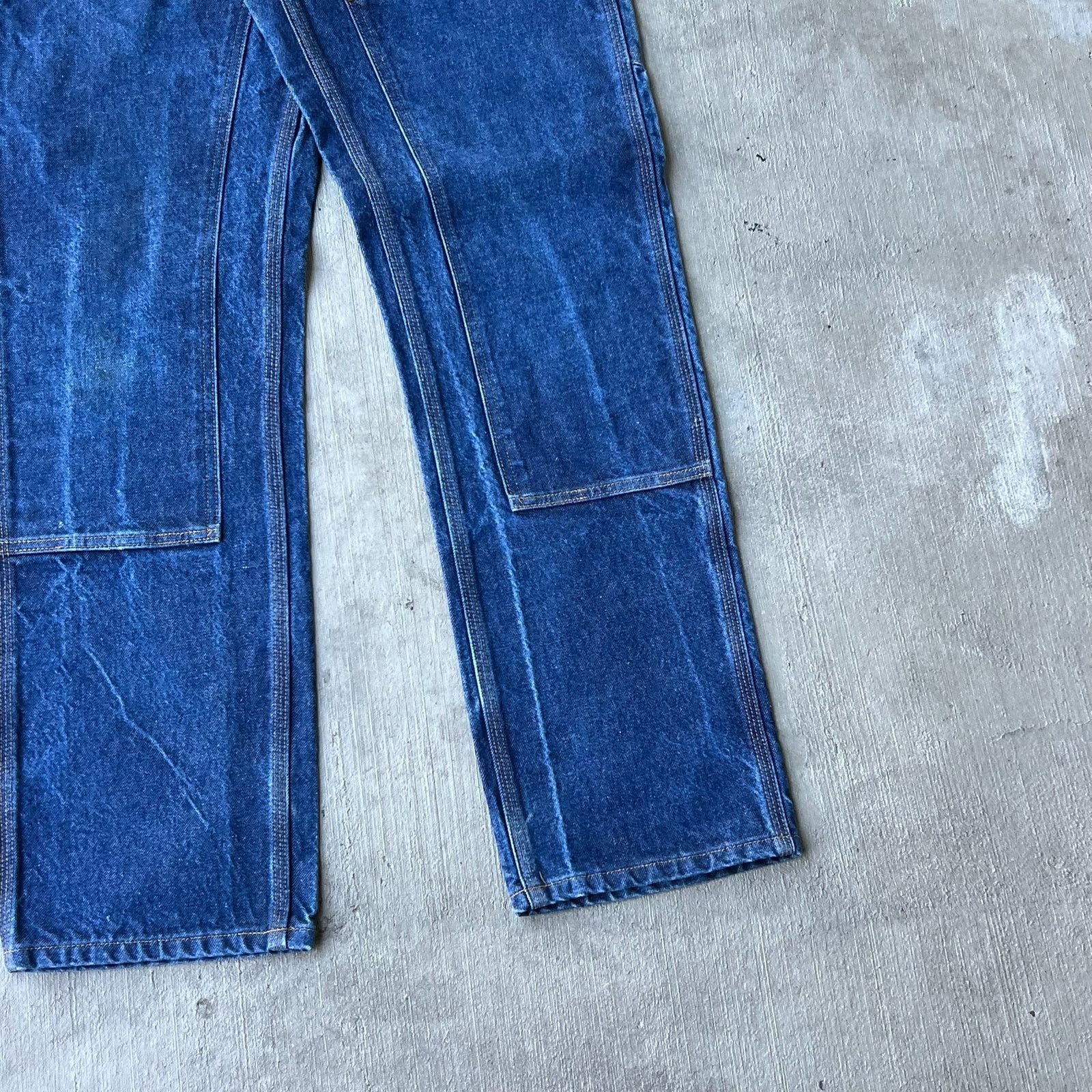 Carhartt × Vintage Carhartt denim blue jean double knee work carpenter pants Size US 31 - 3 Thumbnail