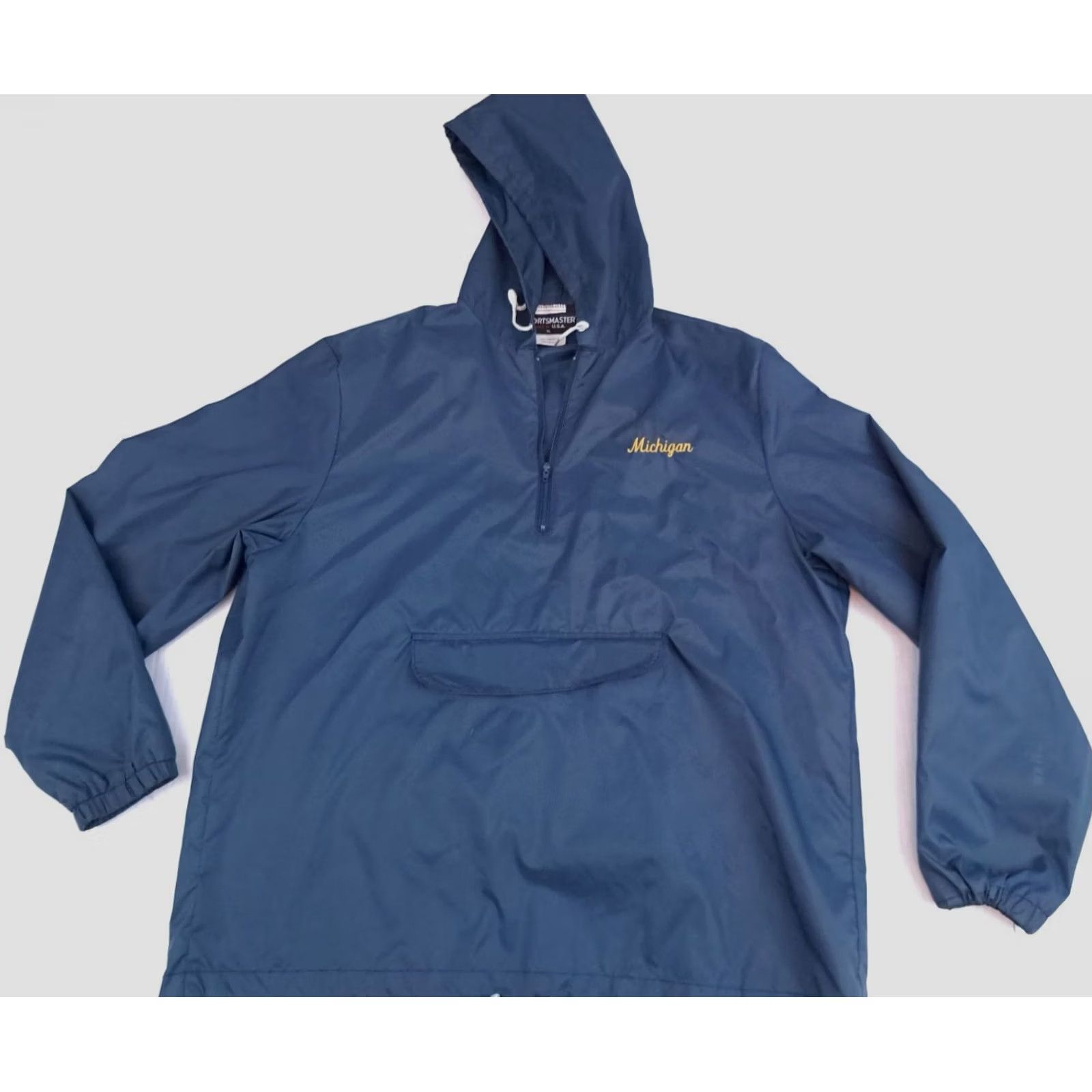 Vintage Vintage Michigan Embroided 1/4 Zip Pullover Windbreaker USA Sportsmaster 90s Size US XL / EU 56 / 4 - 4 Thumbnail