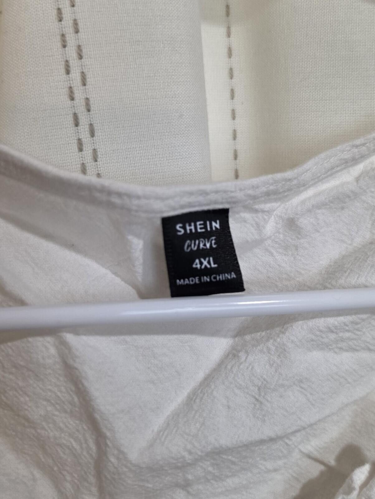 Shein Shein White Crop Top Size 4XL / US 24-26 - 6 Thumbnail