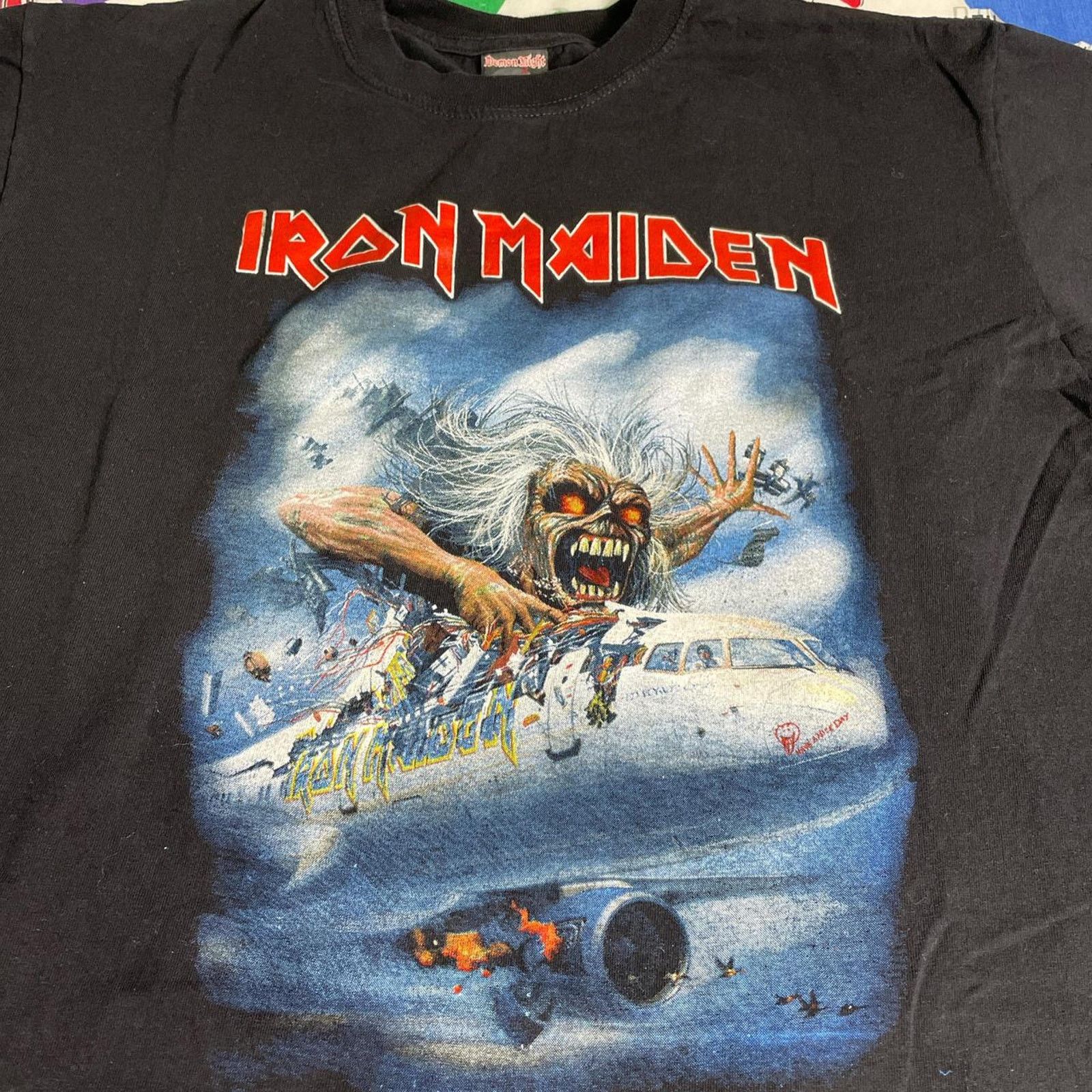 Vintage Y2K 2009 Iron Maiden Flight 666 The Movie Mexican Boot Tee Size US L / EU 52-54 / 3 - 3 Thumbnail