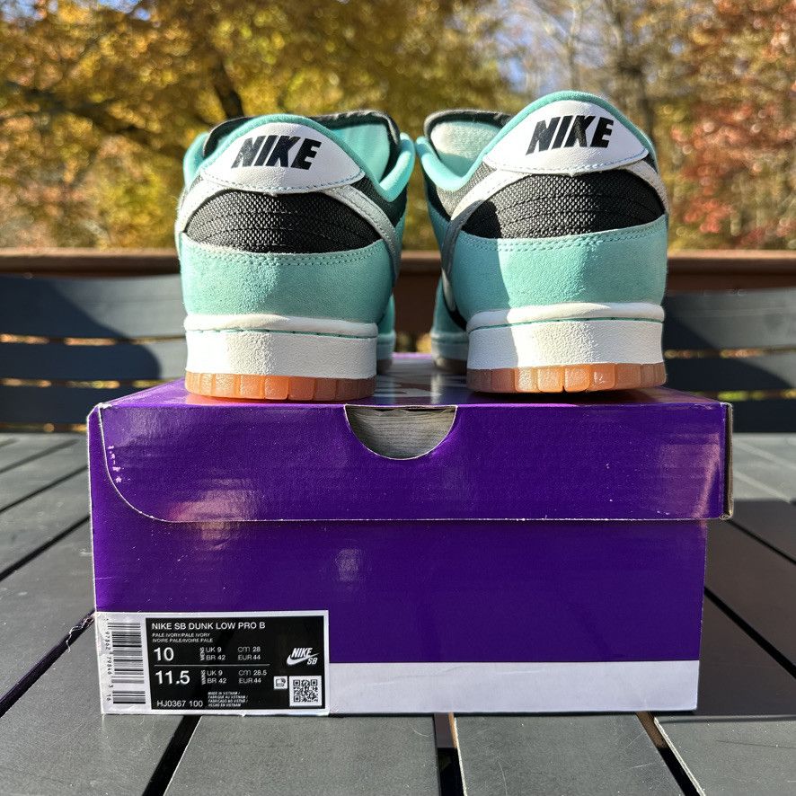 Nike Nike SB Dunk Custom Tiffany Suede - Teal/Black - Size 10 Size US 10 / EU 43 - 8 Thumbnail