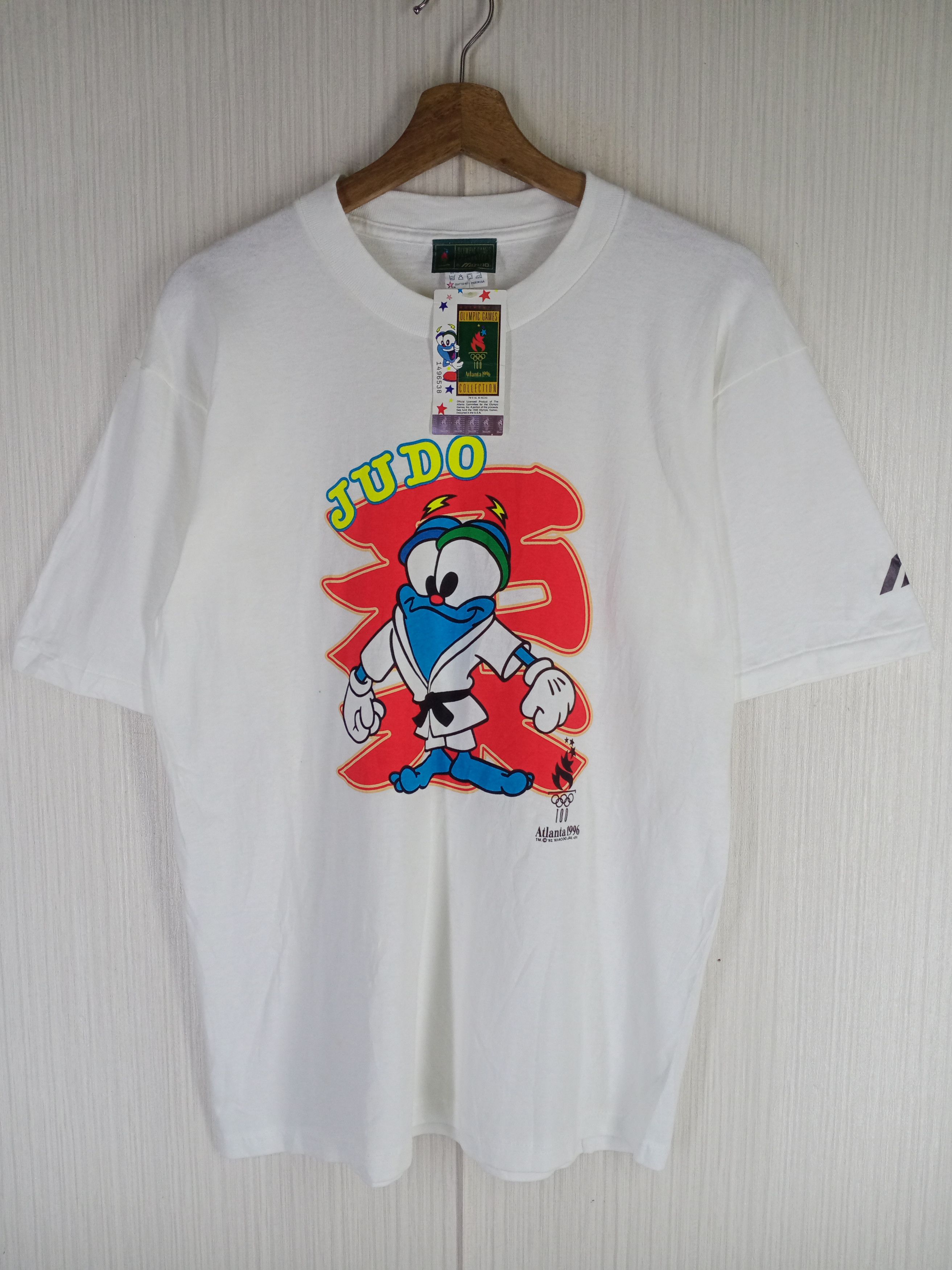 USA Olympics Very Rare Vintage Atlanta 1996 Olympic Games Judo Tshirt Size US L / EU 52-54 / 3 - 2 Thumbnail