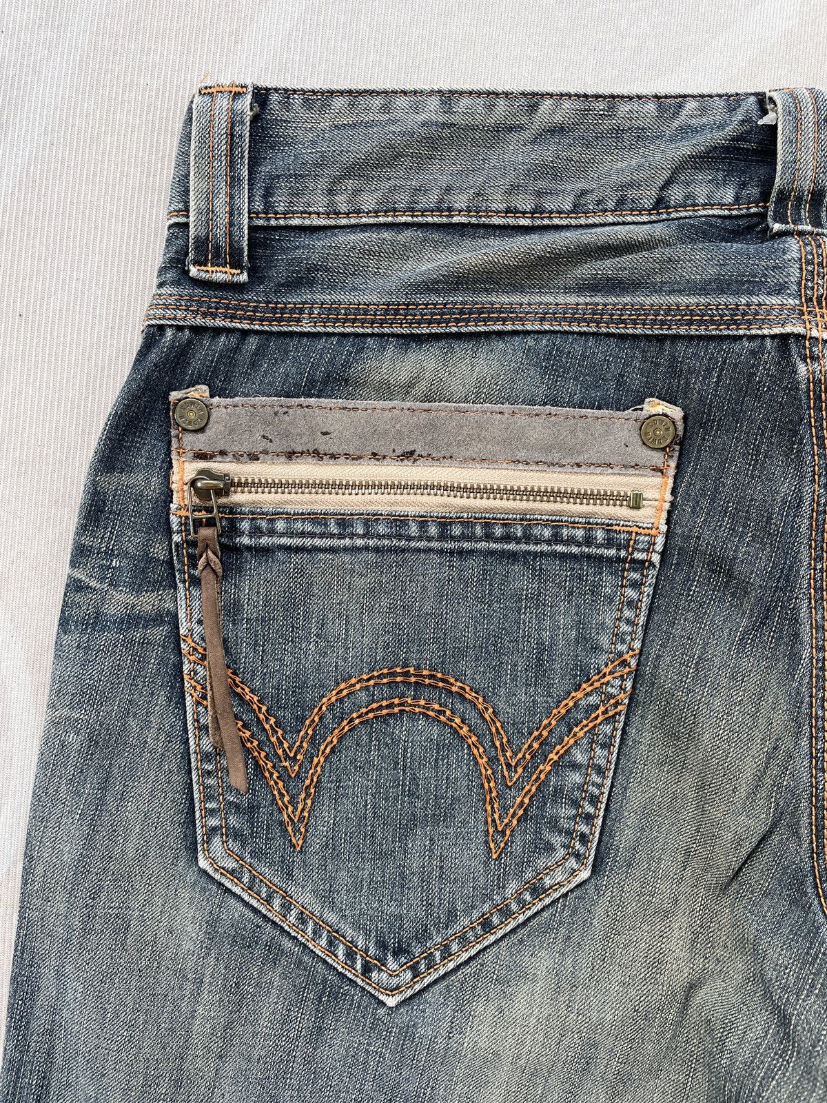 Edwin × Vintage Edwin 503 Straight Jeans (LG157) Size US 34 / EU 50 - 10 Thumbnail