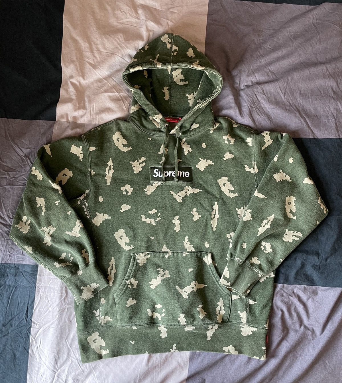 Supreme Box Logo Hoodie Olive Russian Camo | Grailed