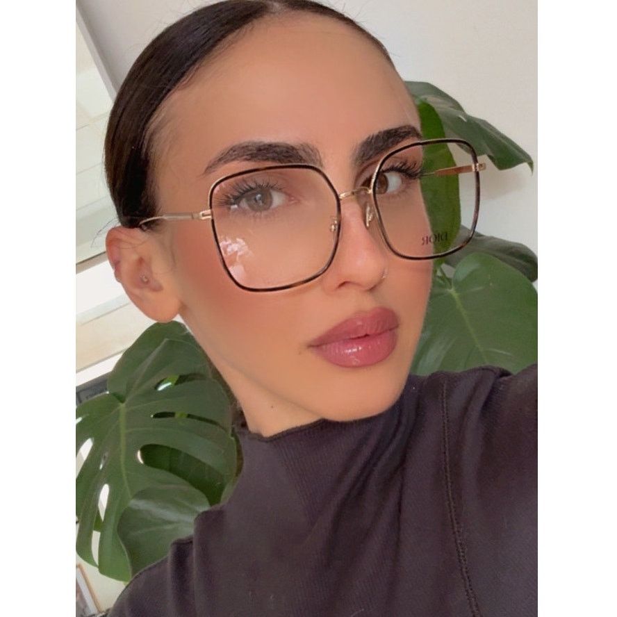 Dior NEW Dior GemDiorO SU Eyeglasses Frames in Gold Brown Size ONE SIZE - 1 Thumbnail