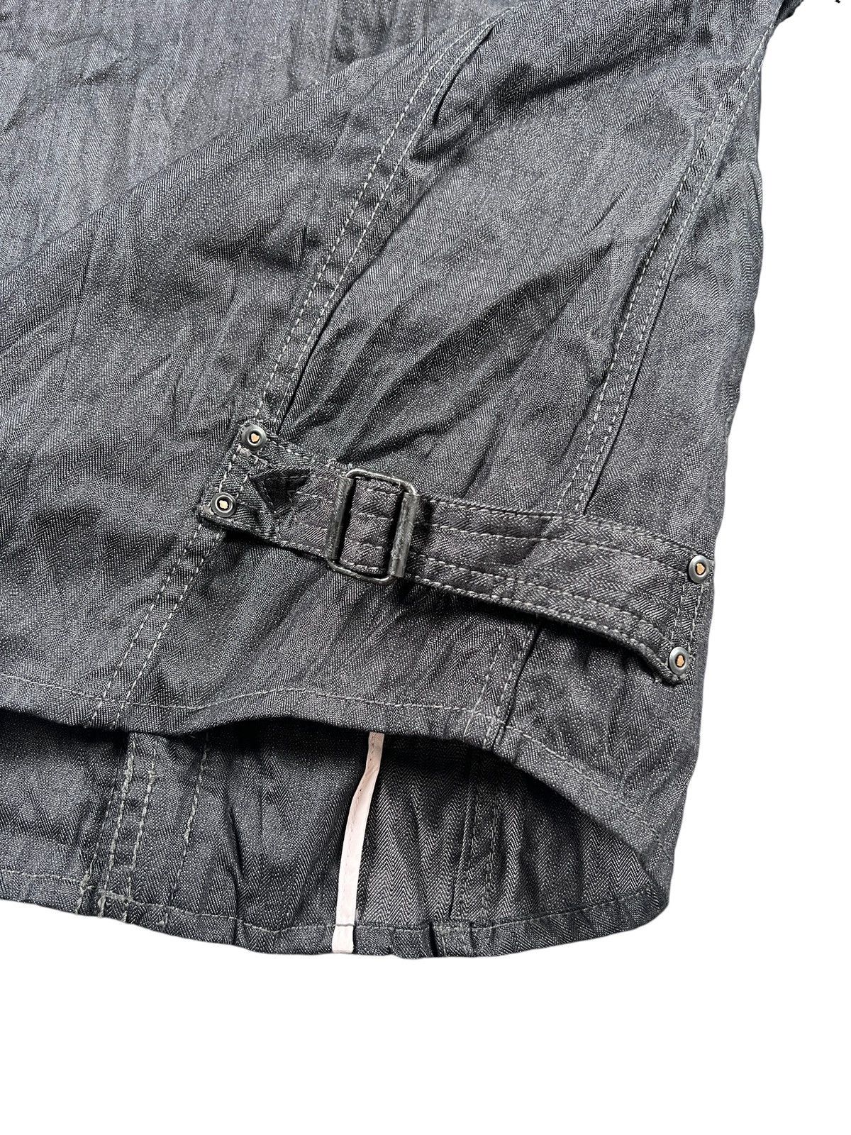 Issey Miyake 1990 Tete Homme Herringbone Twill Wrinkle Zipper Jacket Size US S / EU 44-46 / 1 - 13 Thumbnail