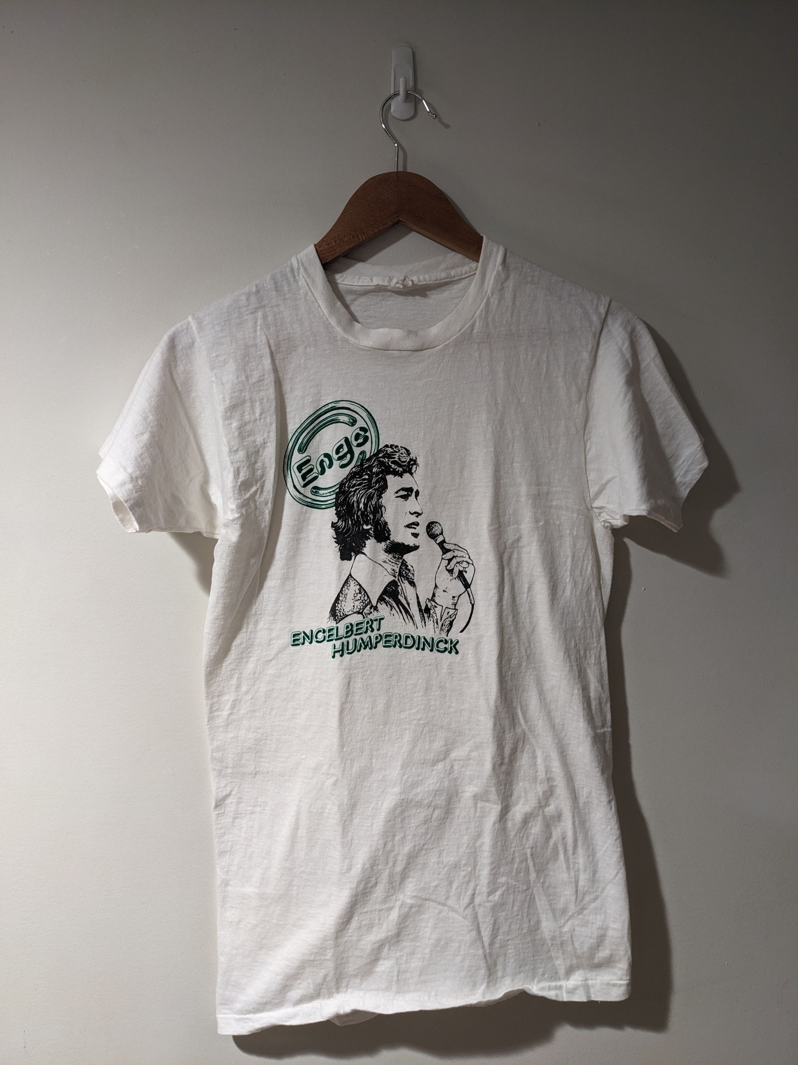 Vintage 80s Enge Engelbert Humperdinck British Pop T-Shirt