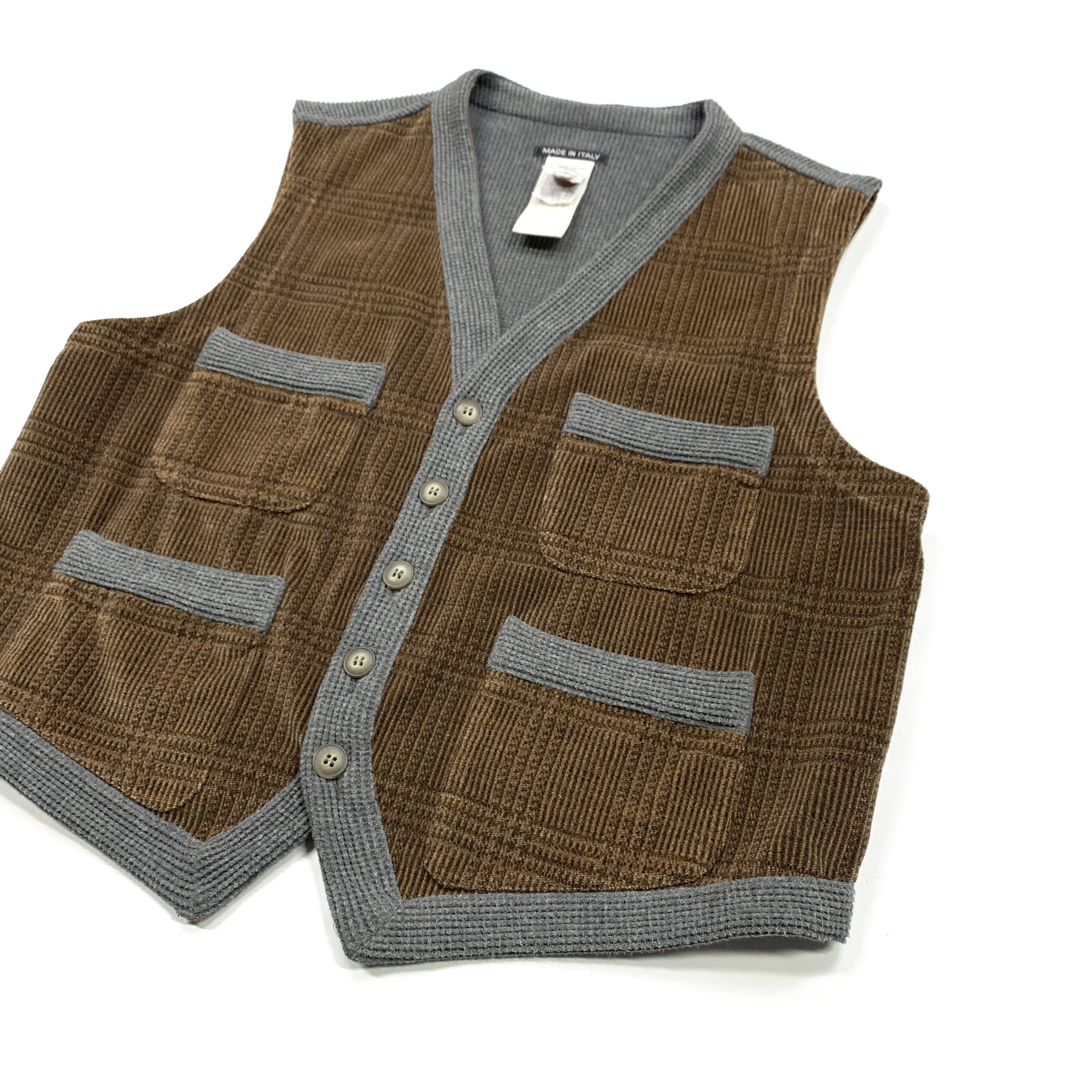 Giorgio Armani 80s-90s Hybrid Vest / Gillet Size US M / EU 48-50 / 2 - 3 Thumbnail