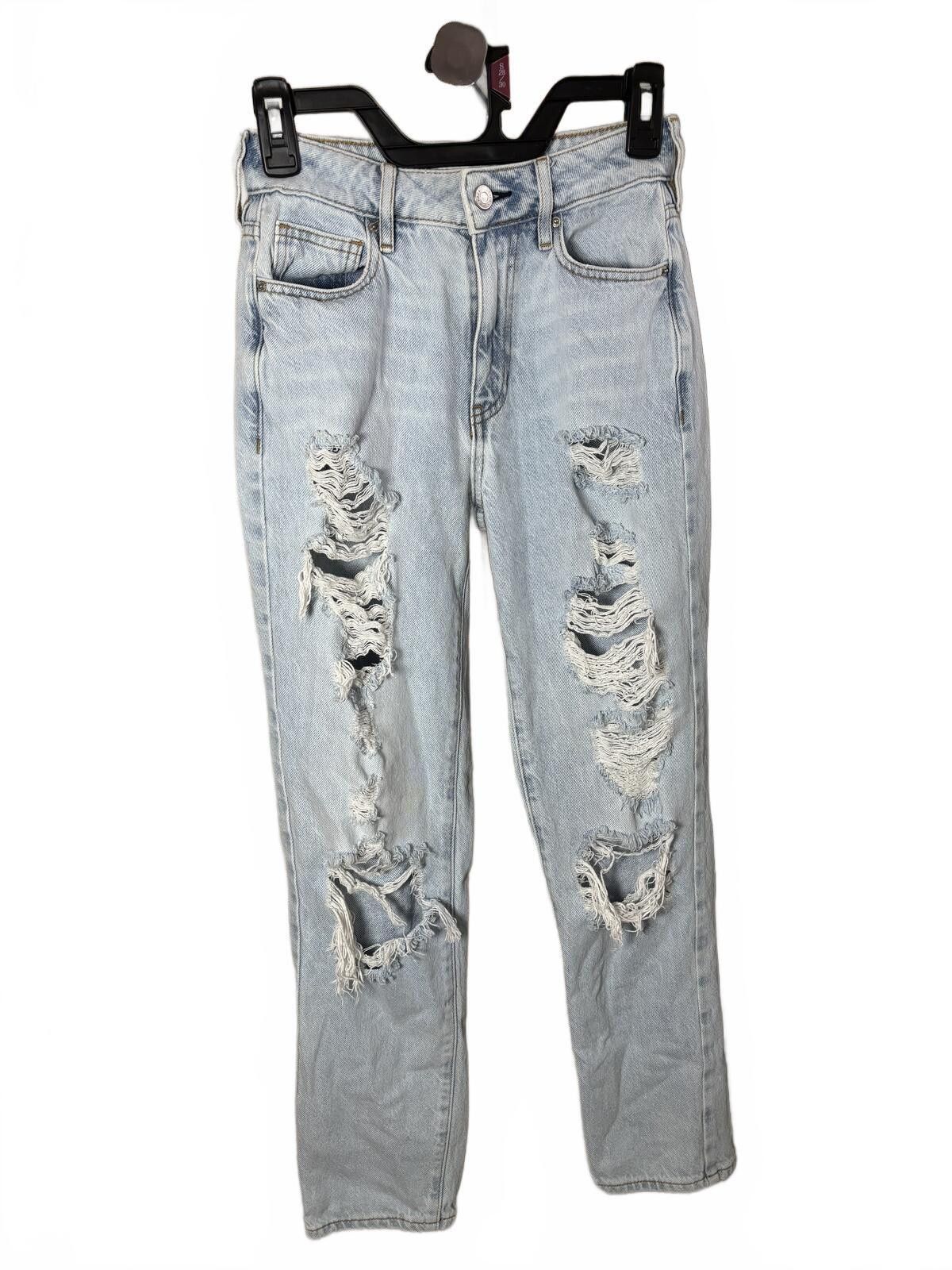 Pacsun PacSun Light Wash Boho Distressed Denim Jeans. Size 23. Size US 26 / EU 42 - 2 Thumbnail
