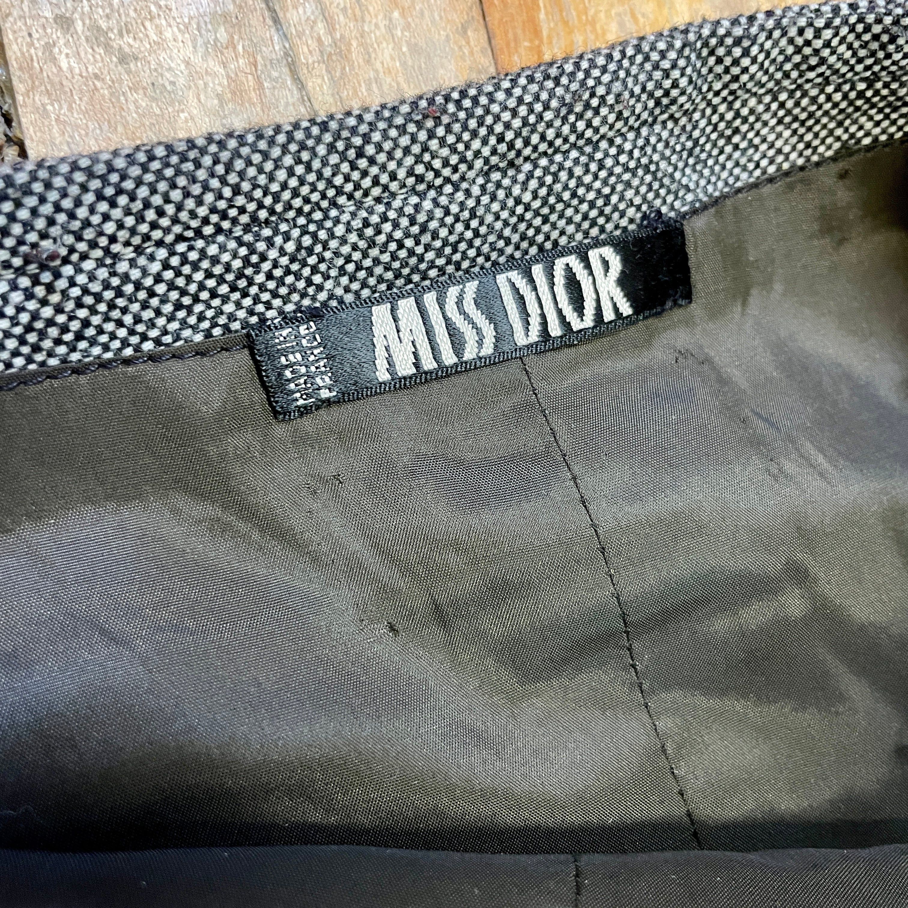 Dior Made In France Vintage Miss Dior Wool Skirt 25" Waist Size 25" / US 0 / IT 36 - 3 Thumbnail