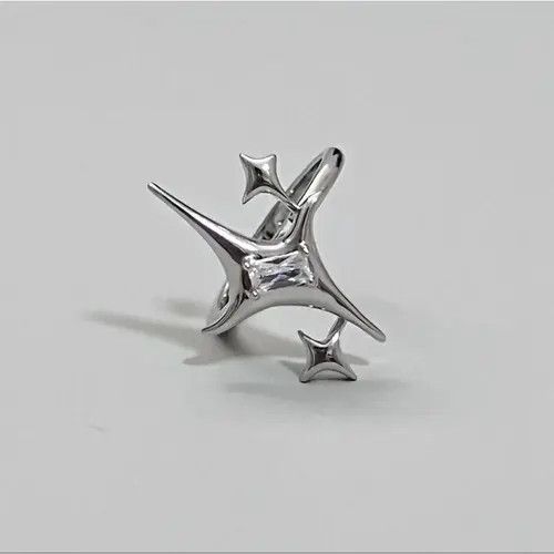 Other Abstract Star Crystal Ring Size ONE SIZE - 1 Thumbnail