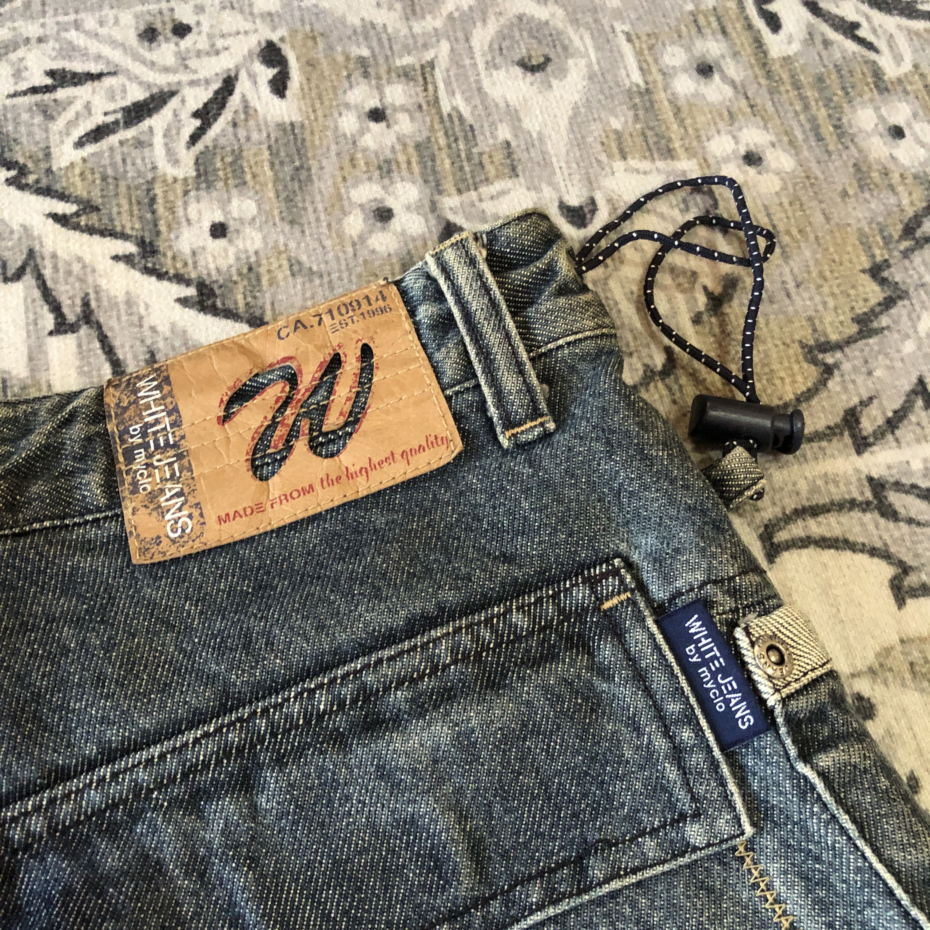 Japanese Brand Y2k White Jeans by Mcylo Baggy Denim Carpenter jeans Size US 30 / EU 46 - 9 Thumbnail