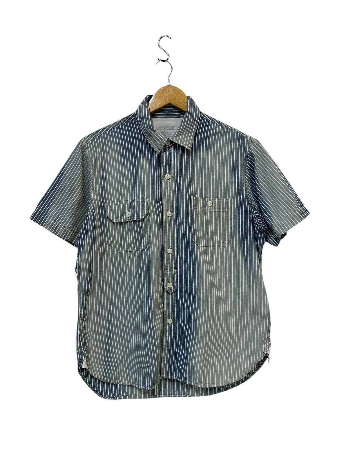 Oshkosh × Vintage oshkosh hickory stripes selvedge shirts Size US L / EU 52-54 / 3 - 1 Thumbnail