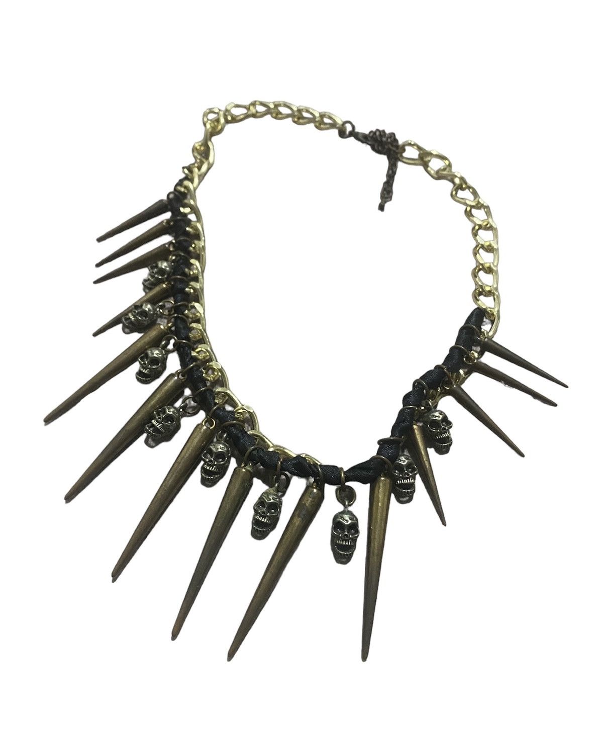 Jean Paul Gaultier Monteros Taxco Mexico + Skulls inspired JPG Spine Necklace Size ONE SIZE - 2 Thumbnail