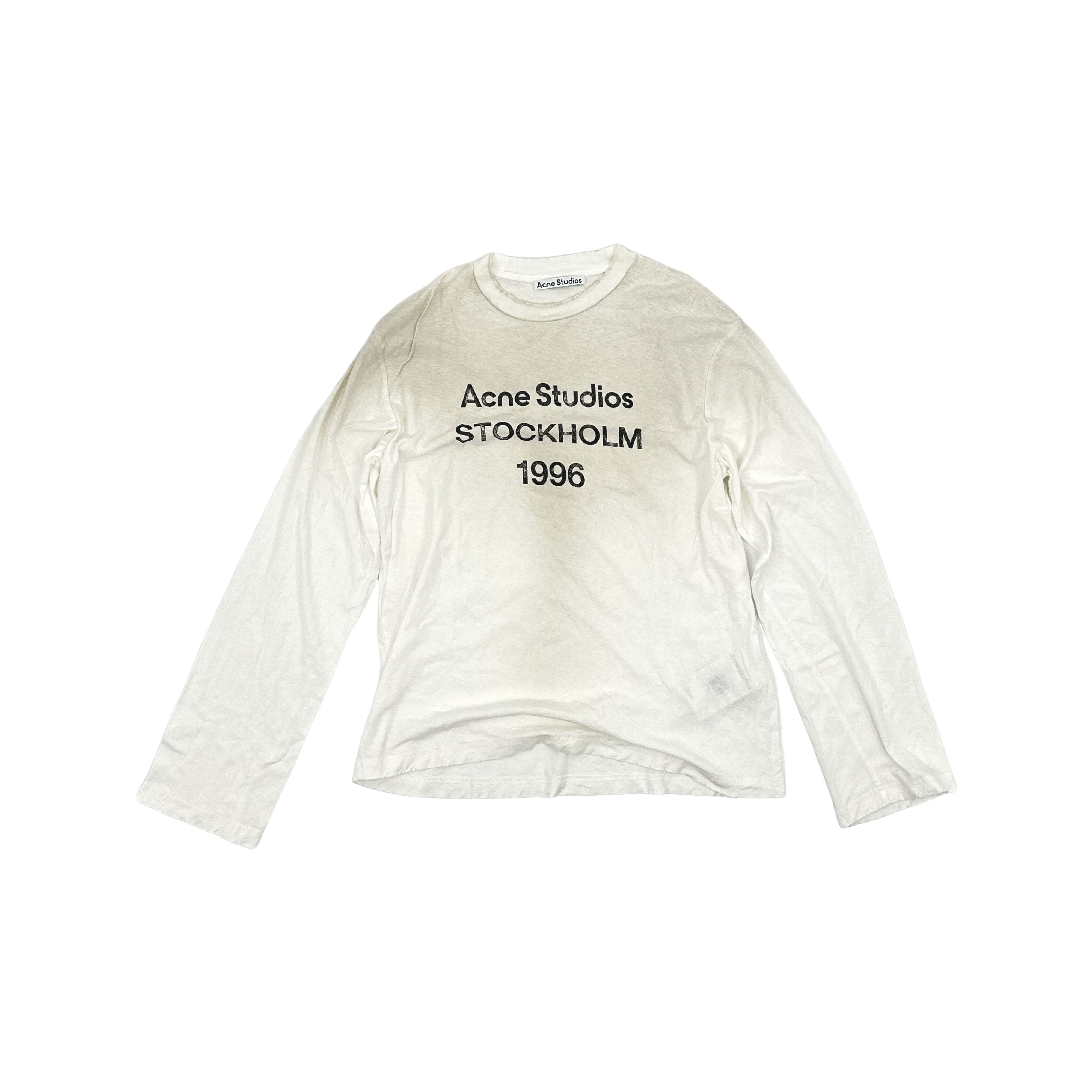 Acne Studios Acne Studios Stockholm 1996 Long Sleeve T-Shirt XS Size US XS / EU 42 / 0 - 1 Thumbnail