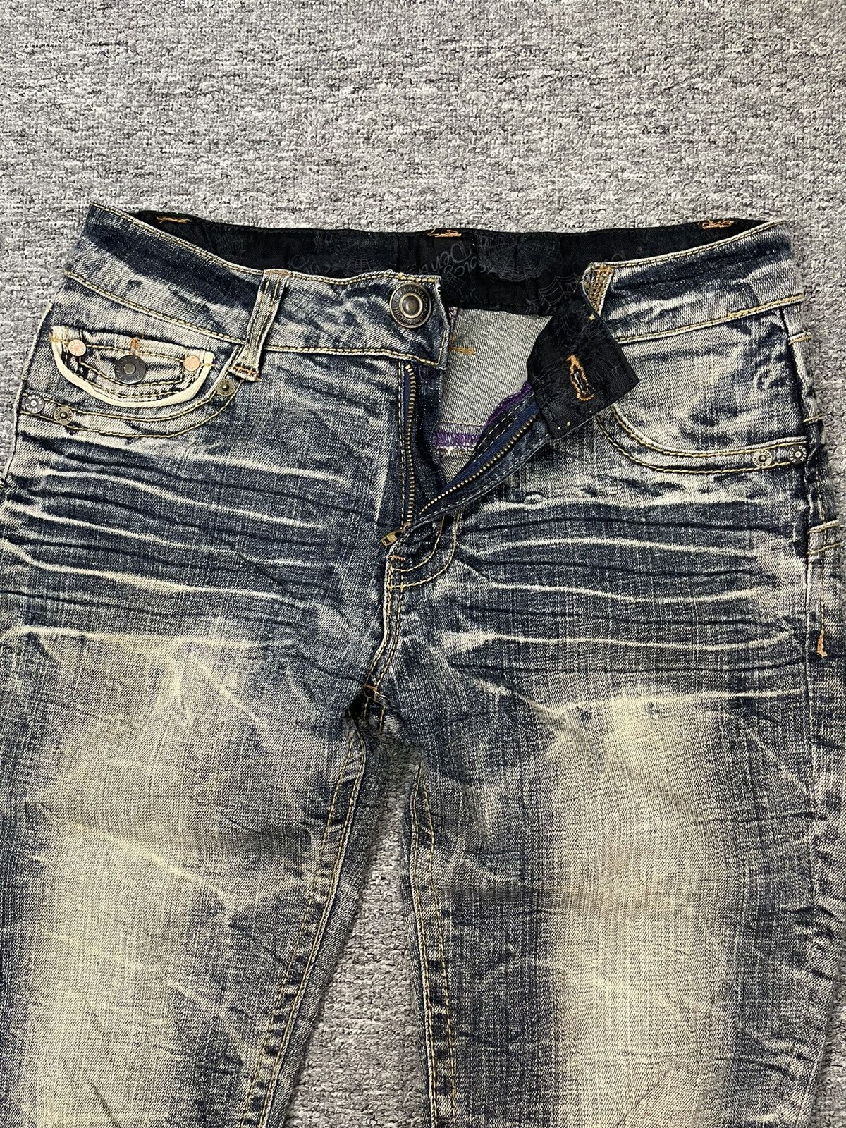 If Six Was Nine × Le Grande Bleu (L.G.B.) × PPFM Vintage Spicy Denim Double Waist Jeans Size US 30 / EU 46 - 3 Thumbnail