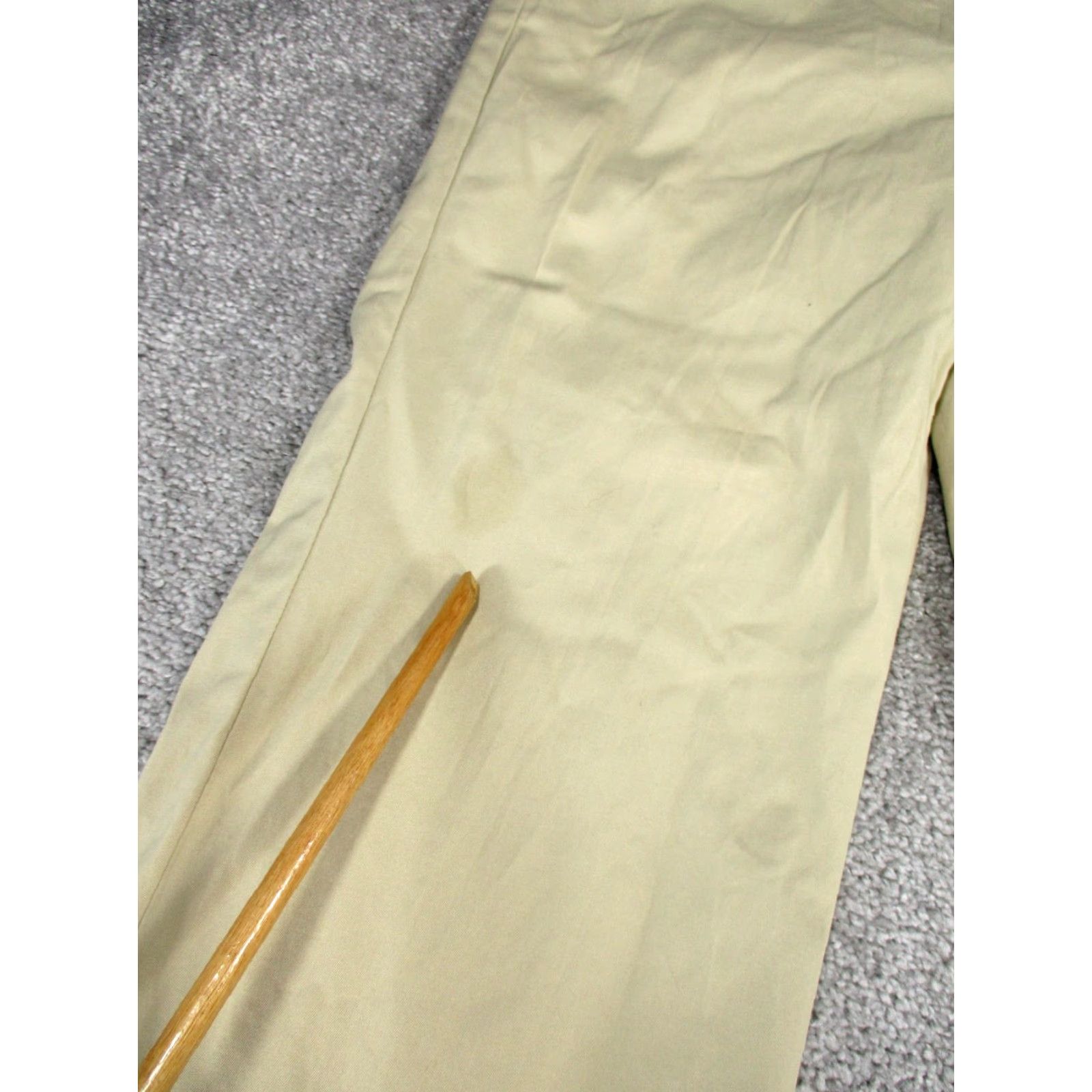 Vintage Babaton Pants Womens 8 Beige Cotton Chinos Bootcut *Stain Size 30" / US 8 / IT 44 - 2 Thumbnail