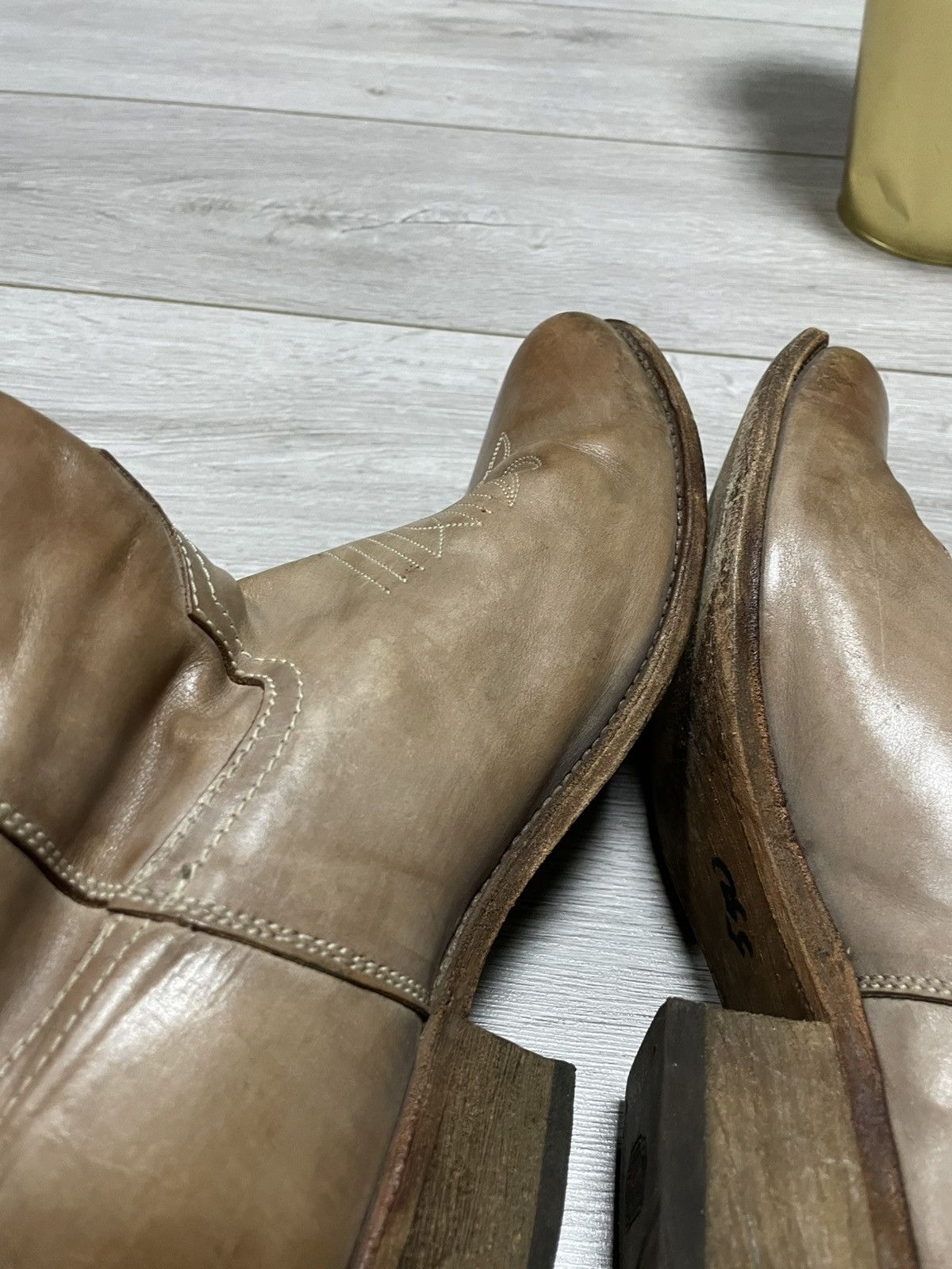Sancho Boots Sancho stars 🌟 cowboy vintage western boots side zip Size US 10 / IT 40 - 12 Thumbnail