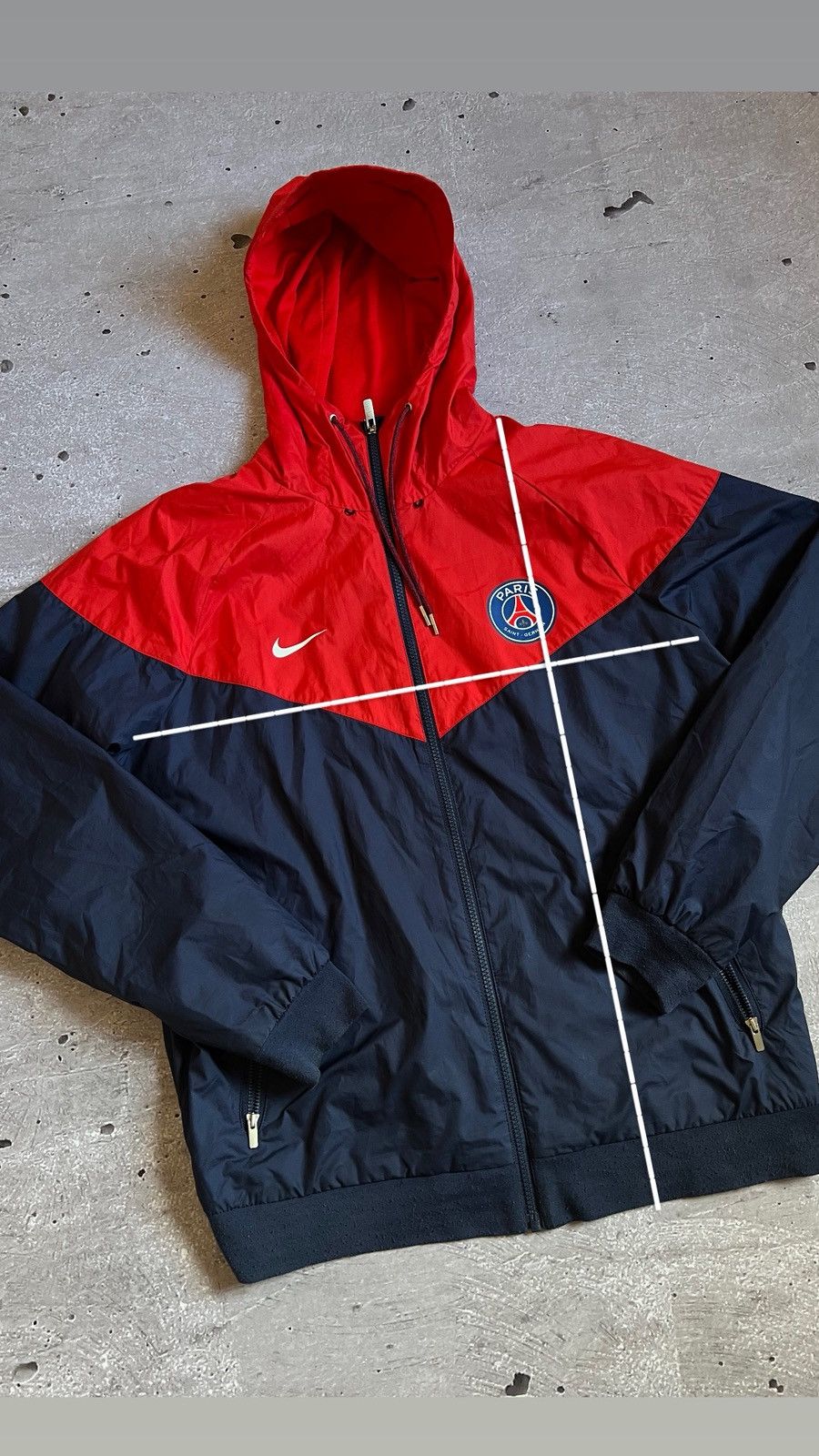 Nike Nike Paris Saint-Germain Windbreaker Hoodie L Navy Size US L / EU 52-54 / 3 - 2 Thumbnail