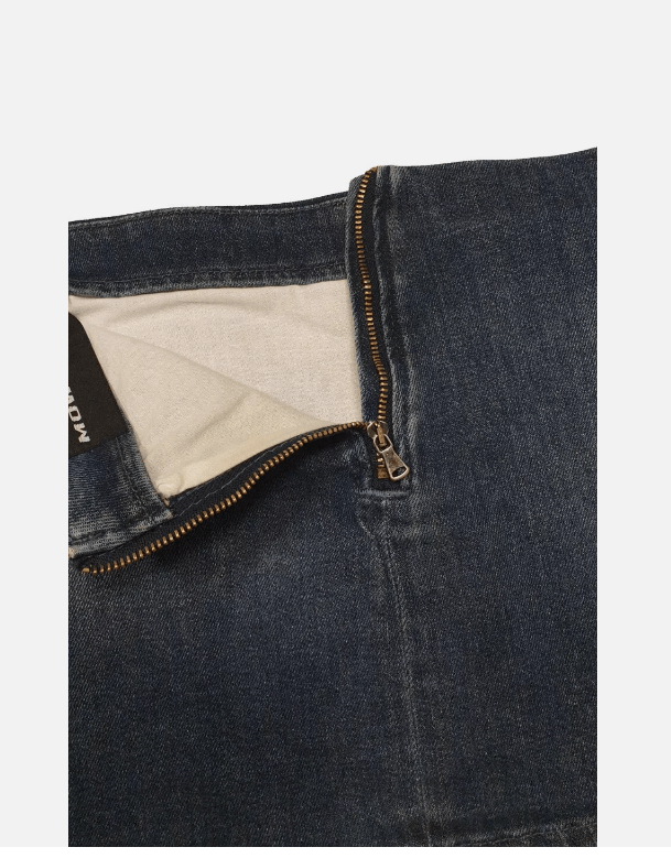 Mowalola MOWALOLA M SEAL MINI DENIM MOPS23SK010685781578 Size S Size 27" / US 4 / IT 40 - 7 Thumbnail