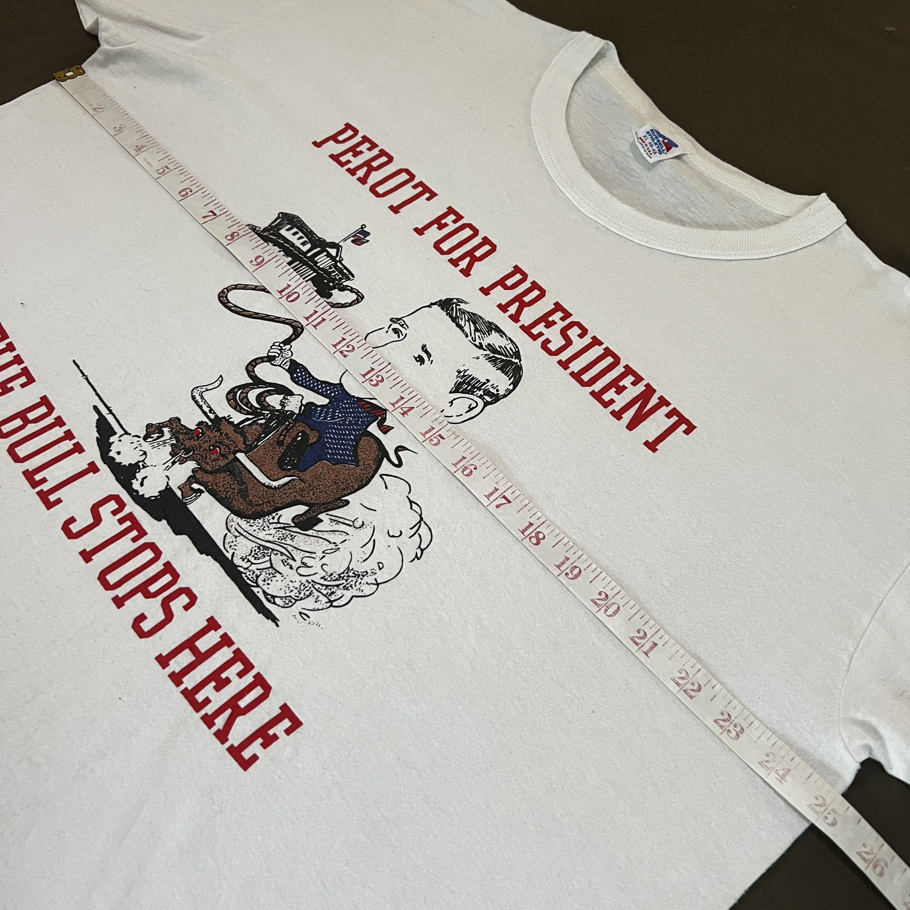 President's Vintage 90s Ross Perot for President Tee XL humor politics Size US XL / EU 56 / 4 - 7 Thumbnail