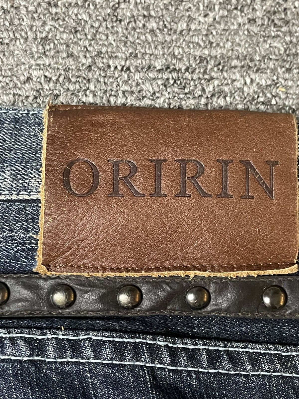 Japanese Brand × Vintage Vintage ORIRIN Brand Distressed Punk Jeans (112) Size US 35 - 15 Thumbnail