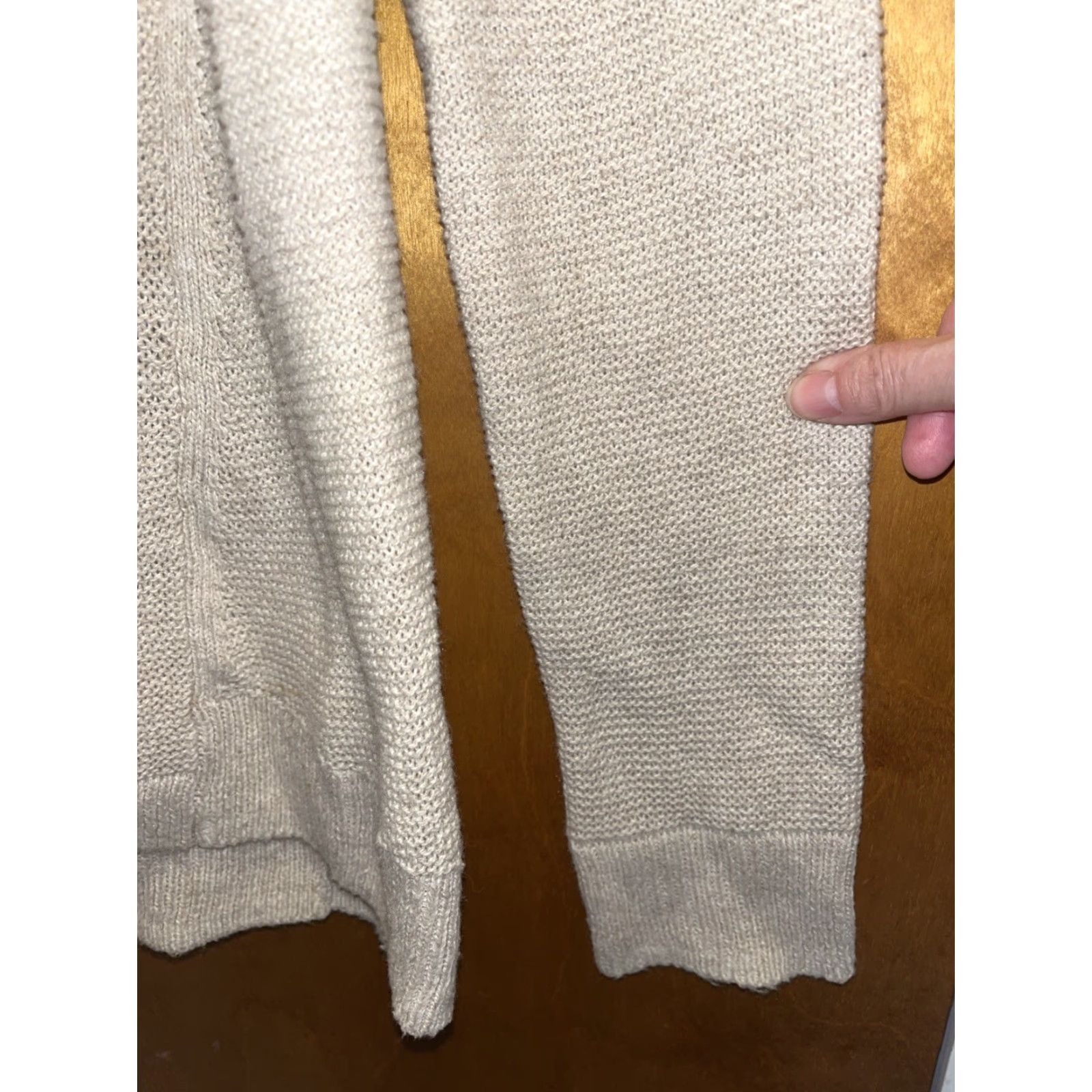 Madewell Madewell Cable-Knit Sweater Beige XS Pullover Casual Bohemian Womens Size XS / US 0-2 / IT 36-38 - 3 Thumbnail
