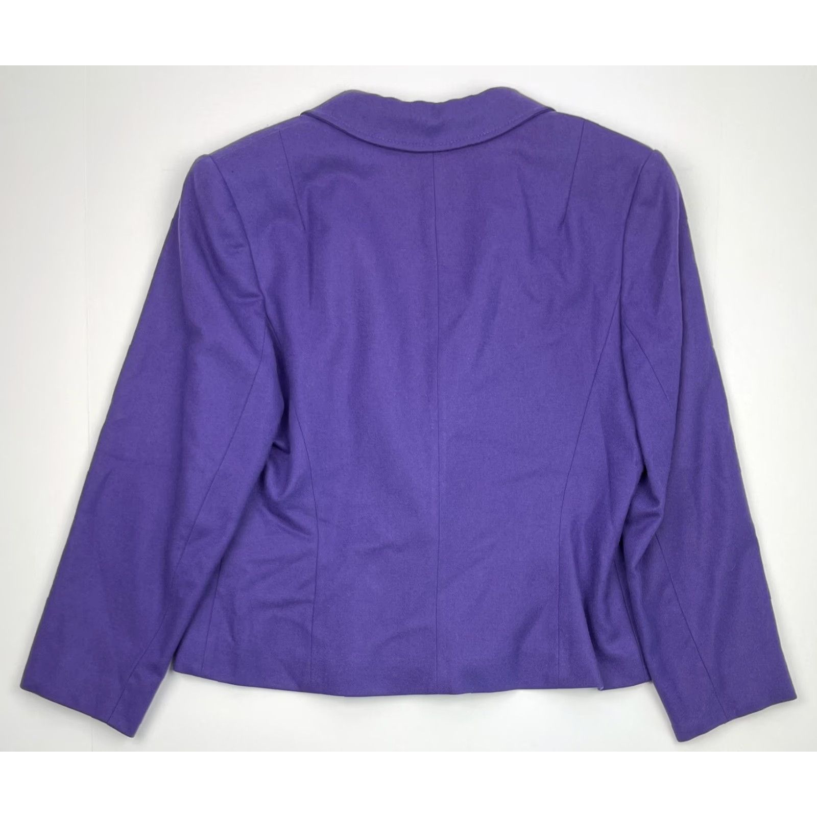 Pendleton VTG Pendleton Women's Blazer Petite M Wool Purple Short Lined Coat One Button Front US Made Womens Size M / US 6-8 / IT 42-44 - 3 Thumbnail