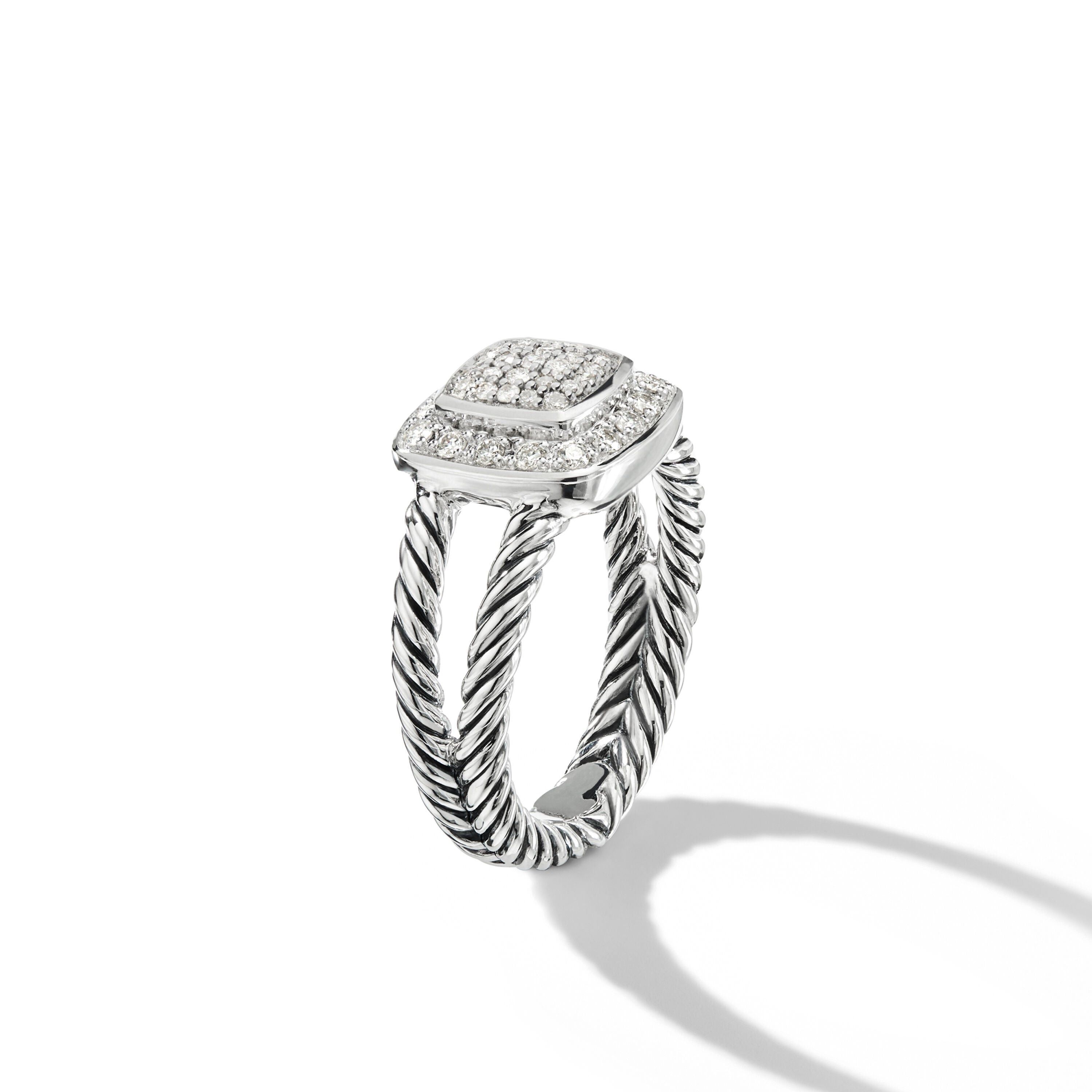 David Yurman o1w1db10325 Petite Albion Ring with Diamonds Size ONE SIZE - 3 Thumbnail