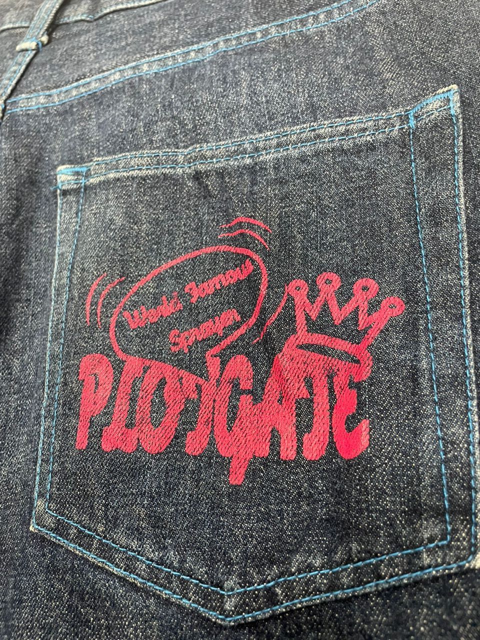 Indigo × Japanese Brand 💥World Famous Sprayer Indigo PlotGate Japanese Denim 💥 Size US 36 / EU 52 - 12 Thumbnail