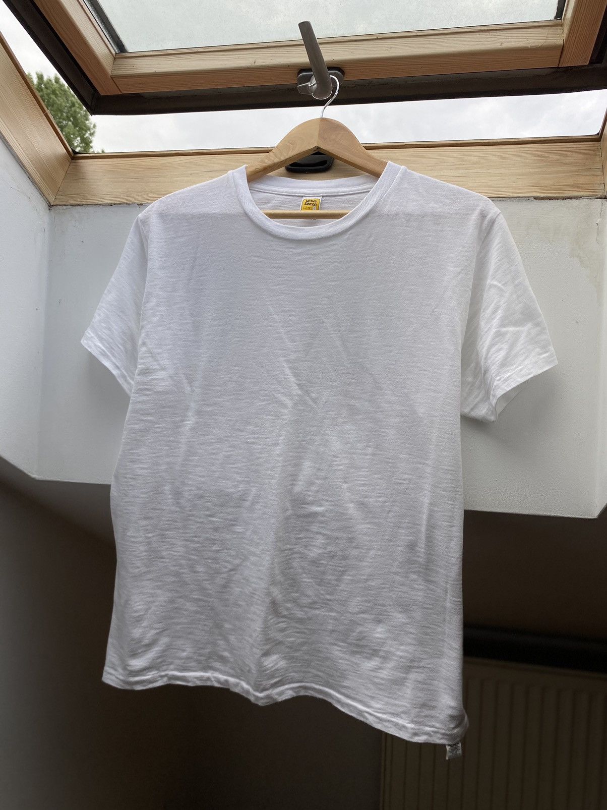 Velva Sheen × Vintage Velva Sheen White Slub Tee – Made in USA – Size L Size US L / EU 52-54 / 3 - 2 Thumbnail