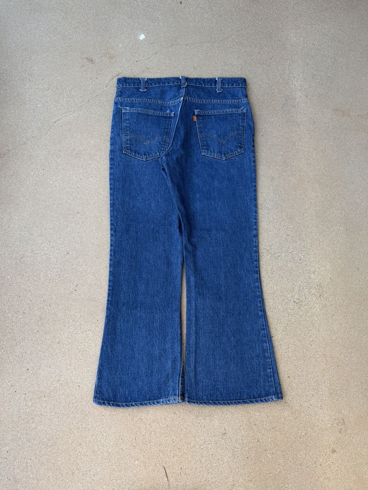 Levi's Vtg 70’s Levi’s 646 Orange Tab Bellbottom Flare Jeans 34x28 Size US 34 / EU 50 - 2 Thumbnail