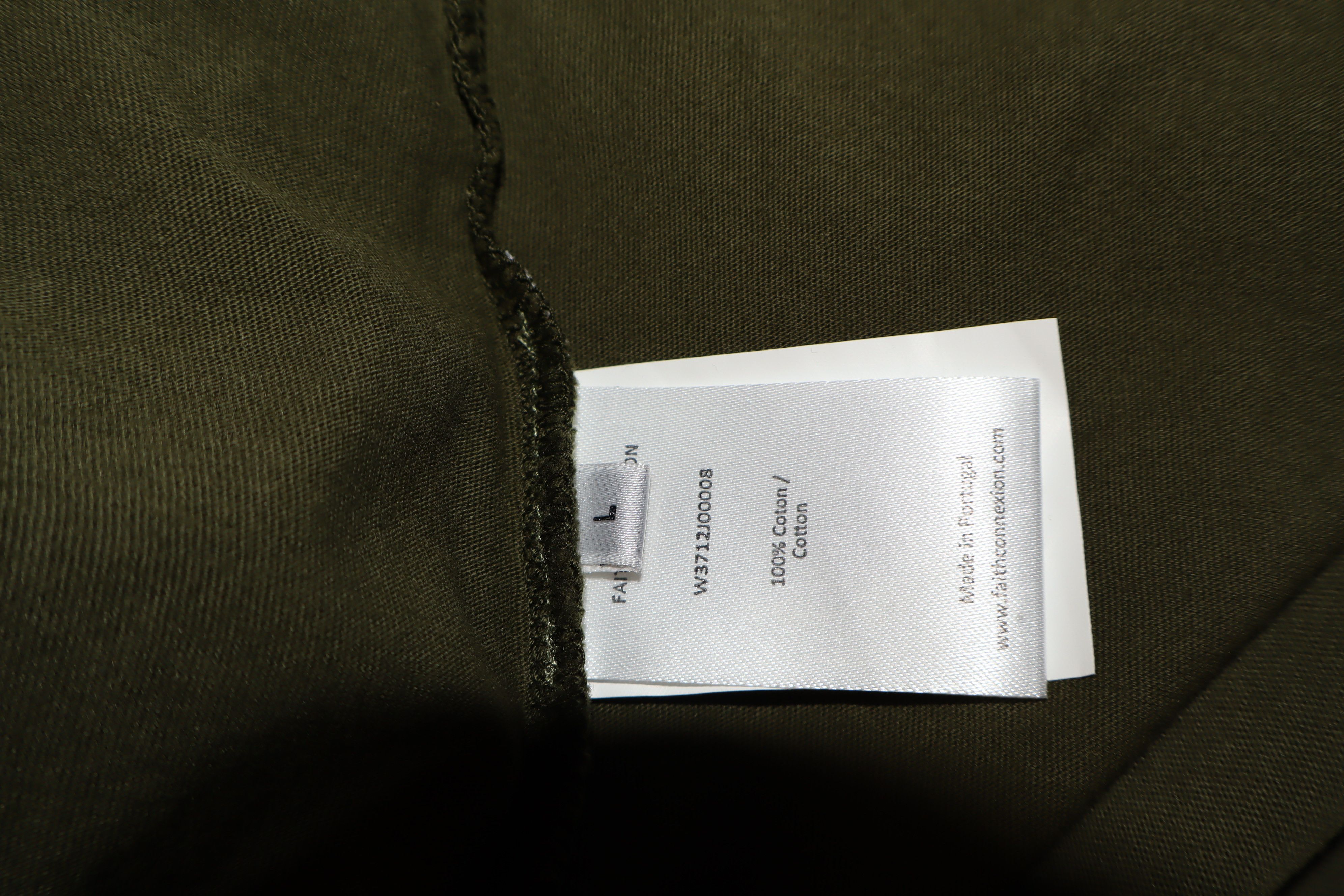 Faith Connexion Khaki fitted t-shirt Size US L / EU 52-54 / 3 - 9 Thumbnail