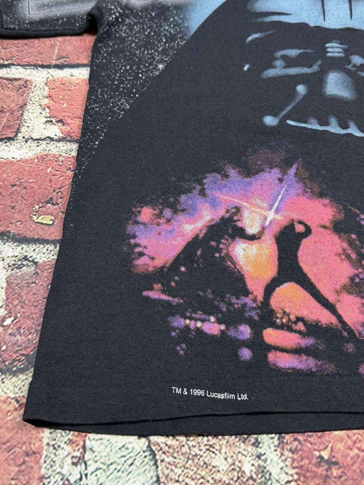 Star Wars Vintage Star Wars Darth Vader AOP T Shirt 1996 Youth Large Size US S / EU 44-46 / 1 - 4 Thumbnail