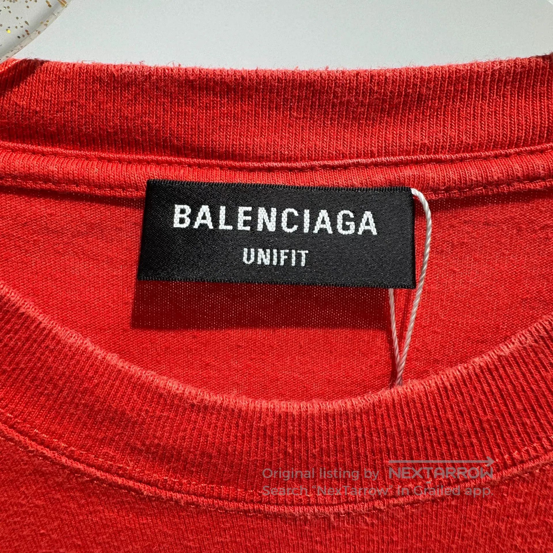 Balenciaga Balenciaga Red Short Sleeve T. Size XXS / US 00 / IT 34 - 7 Thumbnail