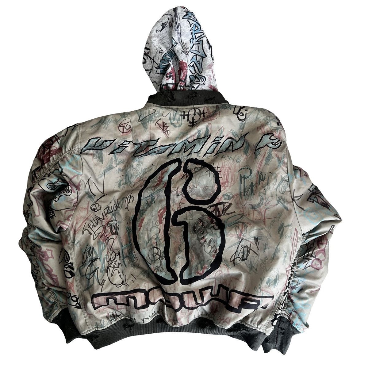 Mowalola MOWALOLA 2026 Graffiti Reversible Bomber Jacket L Size US L / EU 52-54 / 3 - 9 Thumbnail