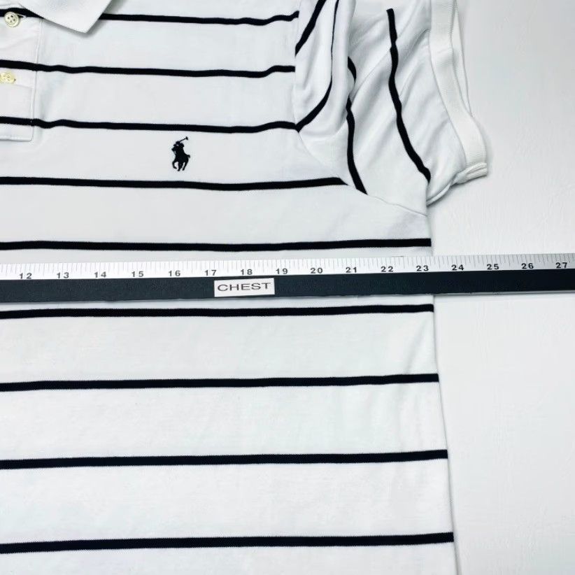 Polo Ralph Lauren Polo Ralph Lauren Performance Polo Shirt White Black Striped Mens Size XL 8552 Size US XL / EU 56 / 4 - 7 Thumbnail