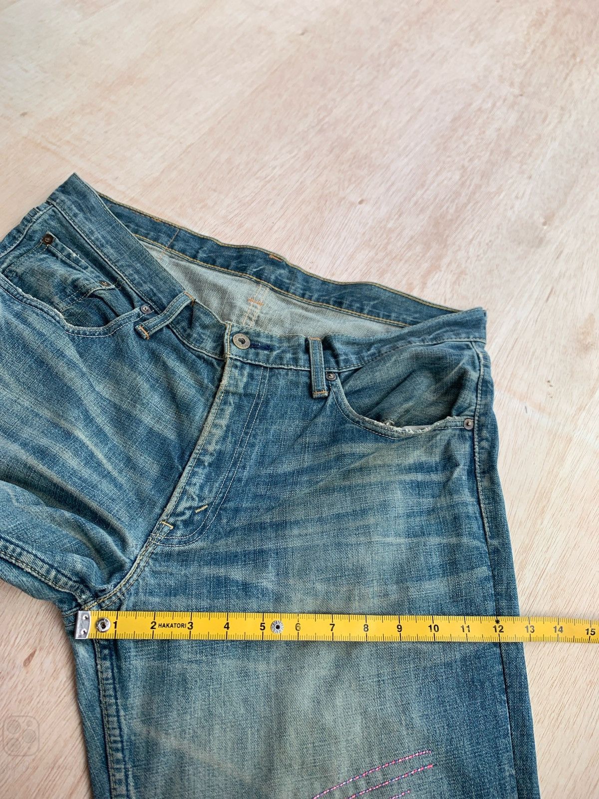 Japanese Brand × Levi's Vintage Levis Patchwork kapital Style Denim Jeans Size US 36 / EU 52 - 10 Thumbnail