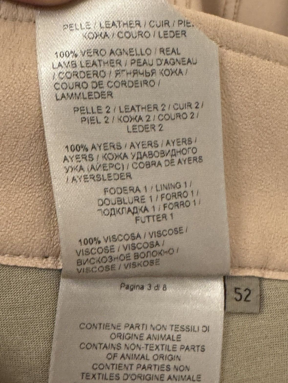 Bottega Veneta Bottega Veneta Lambskin/Ayer’s Snakeskin Salmon Leather Pant Size US 36 / EU 52 - 8 Thumbnail